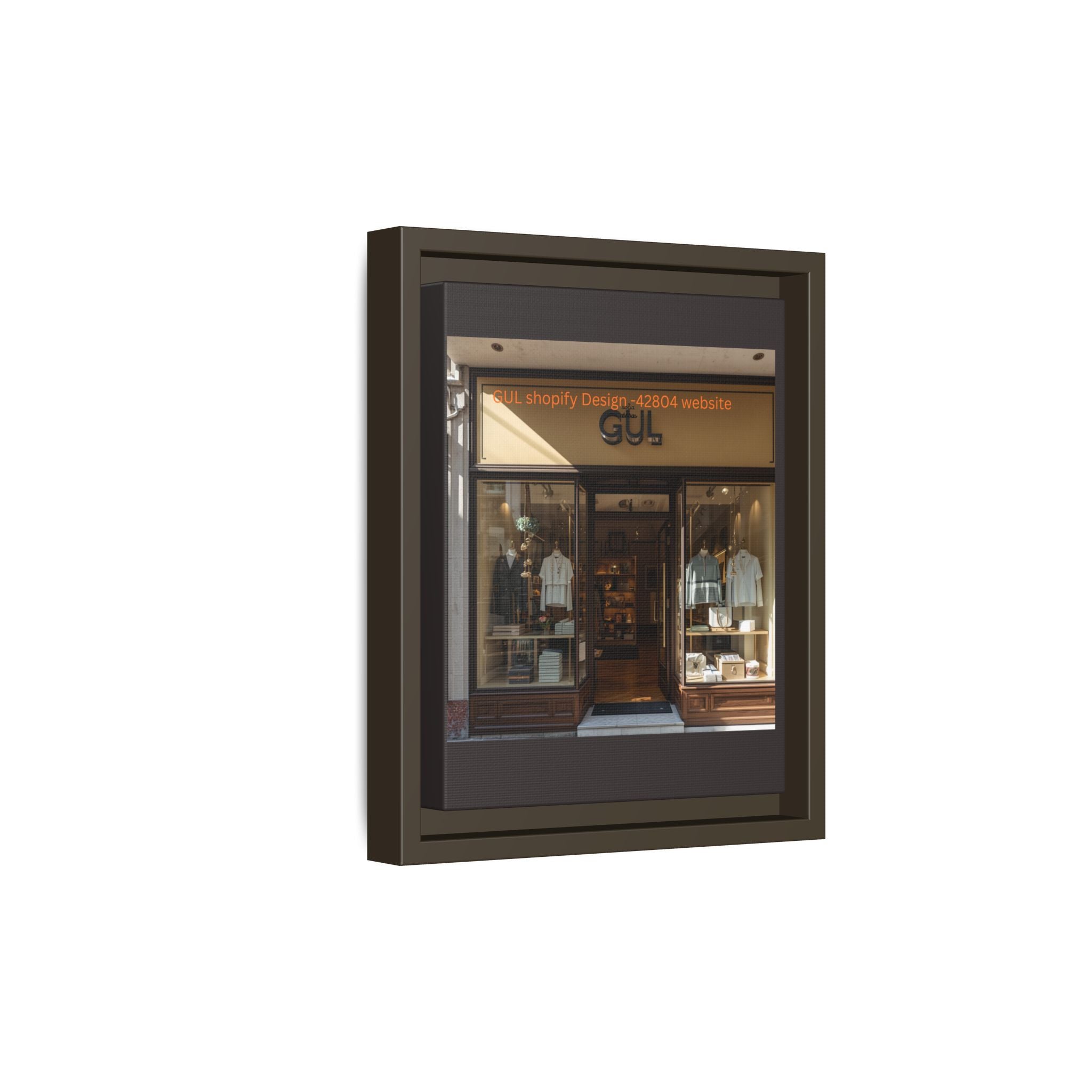 Framed Matte Canvas Print — Boutique Shopfront Photography