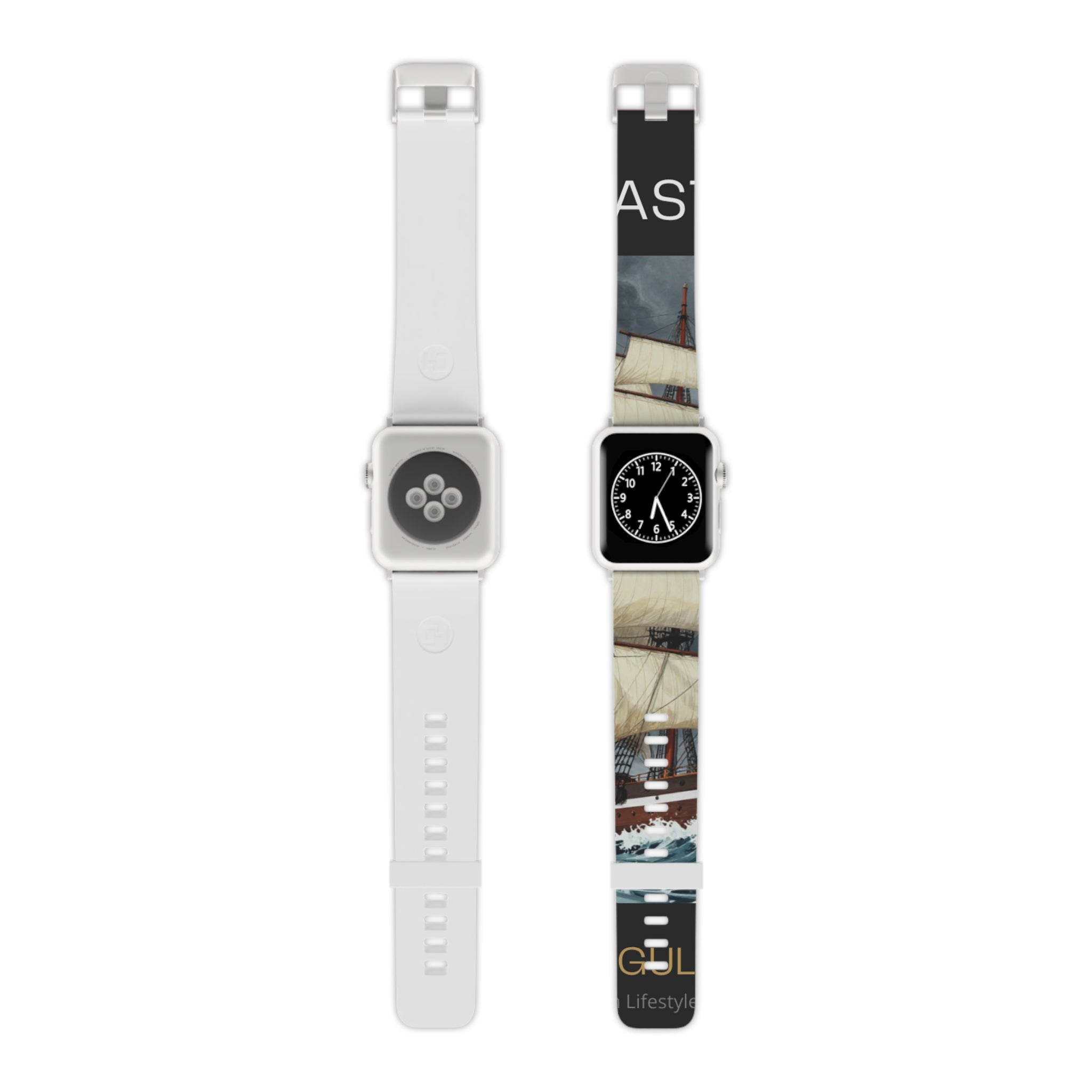 Sailboat Photo Apple Watch Band — Nautical Vintage Harbor Design