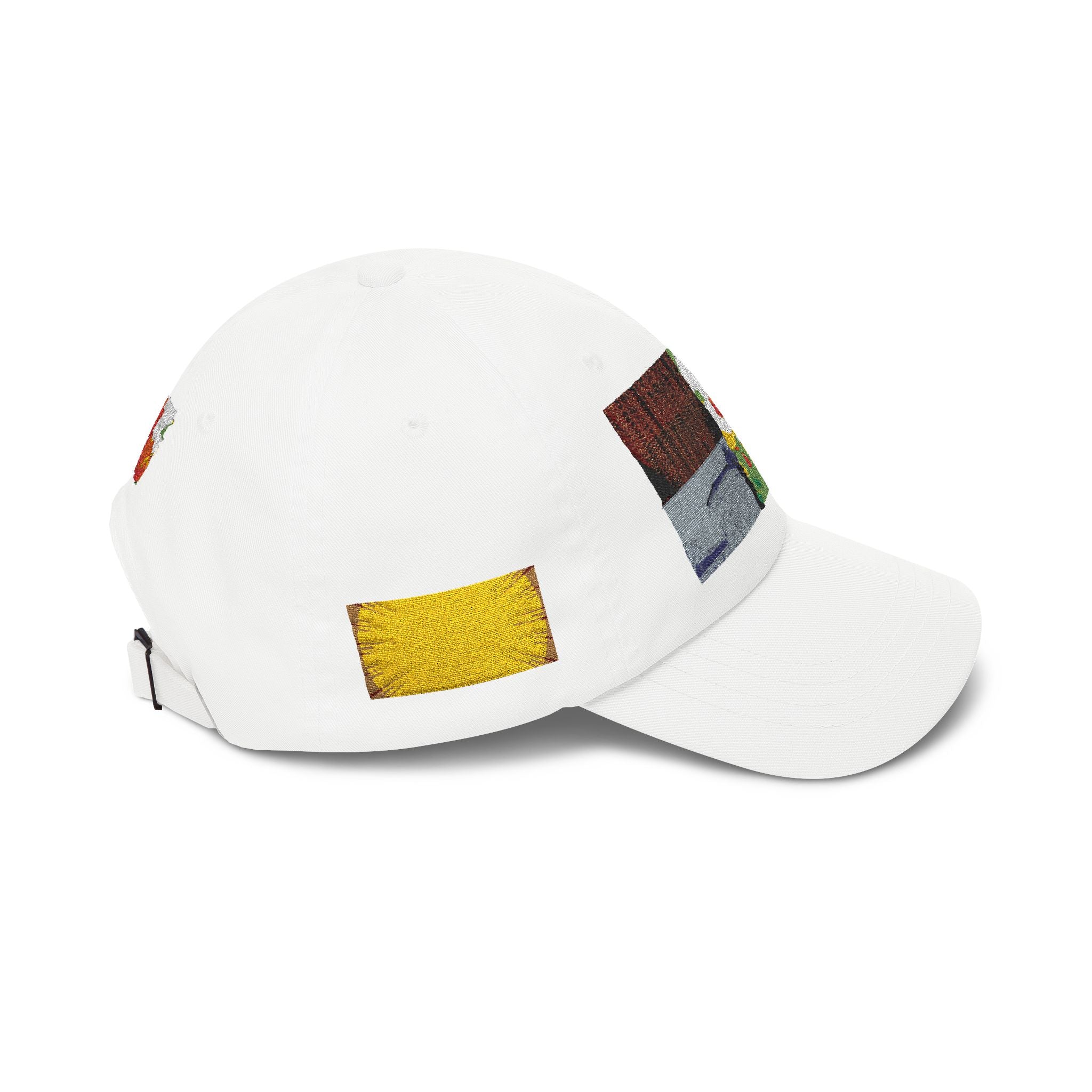 Floral Patch Dad Cap — Colorful Poppy Garden Embroidered Baseball Hat