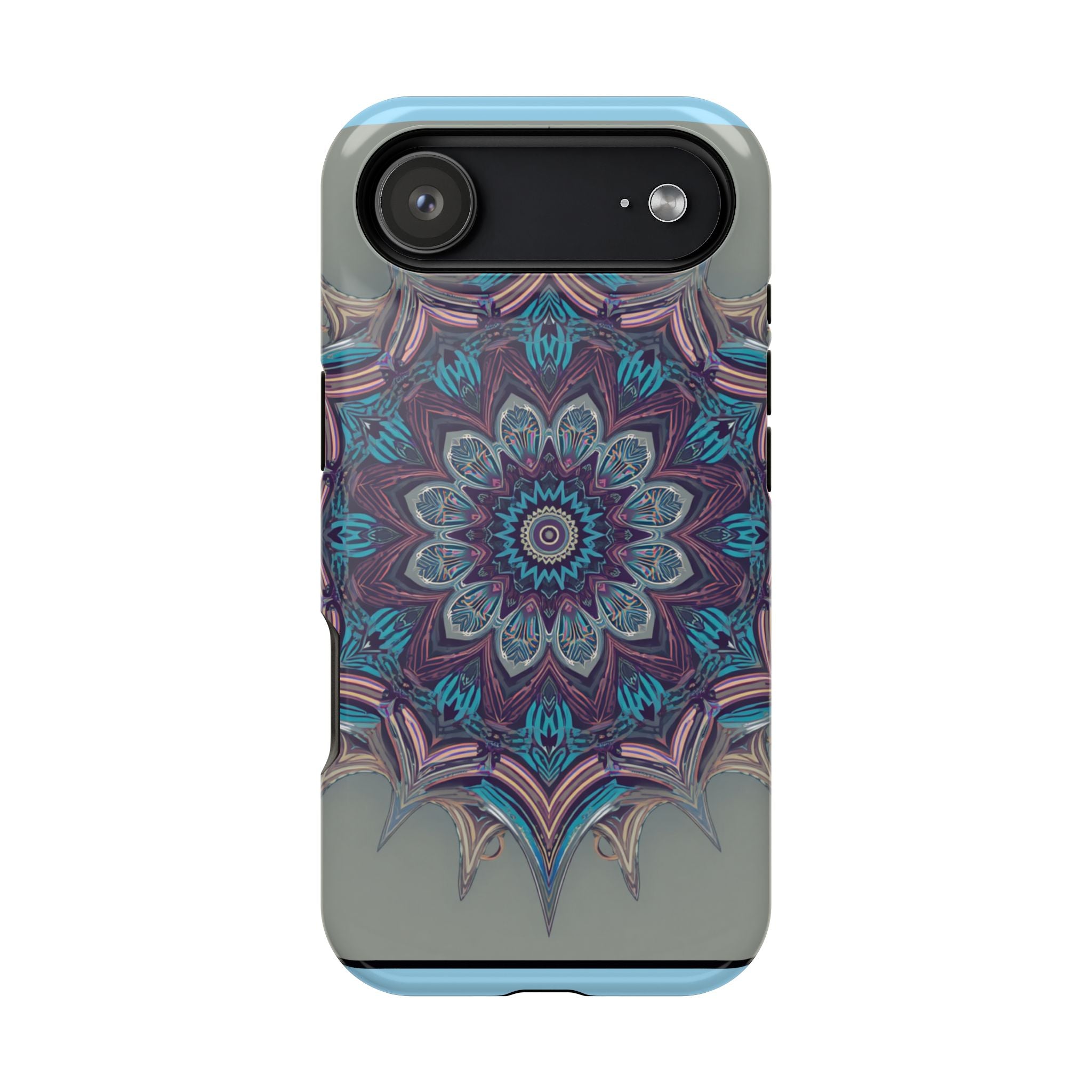 Phone Case — Blue Purple Mandala Magnetic Impact-Resistant Case