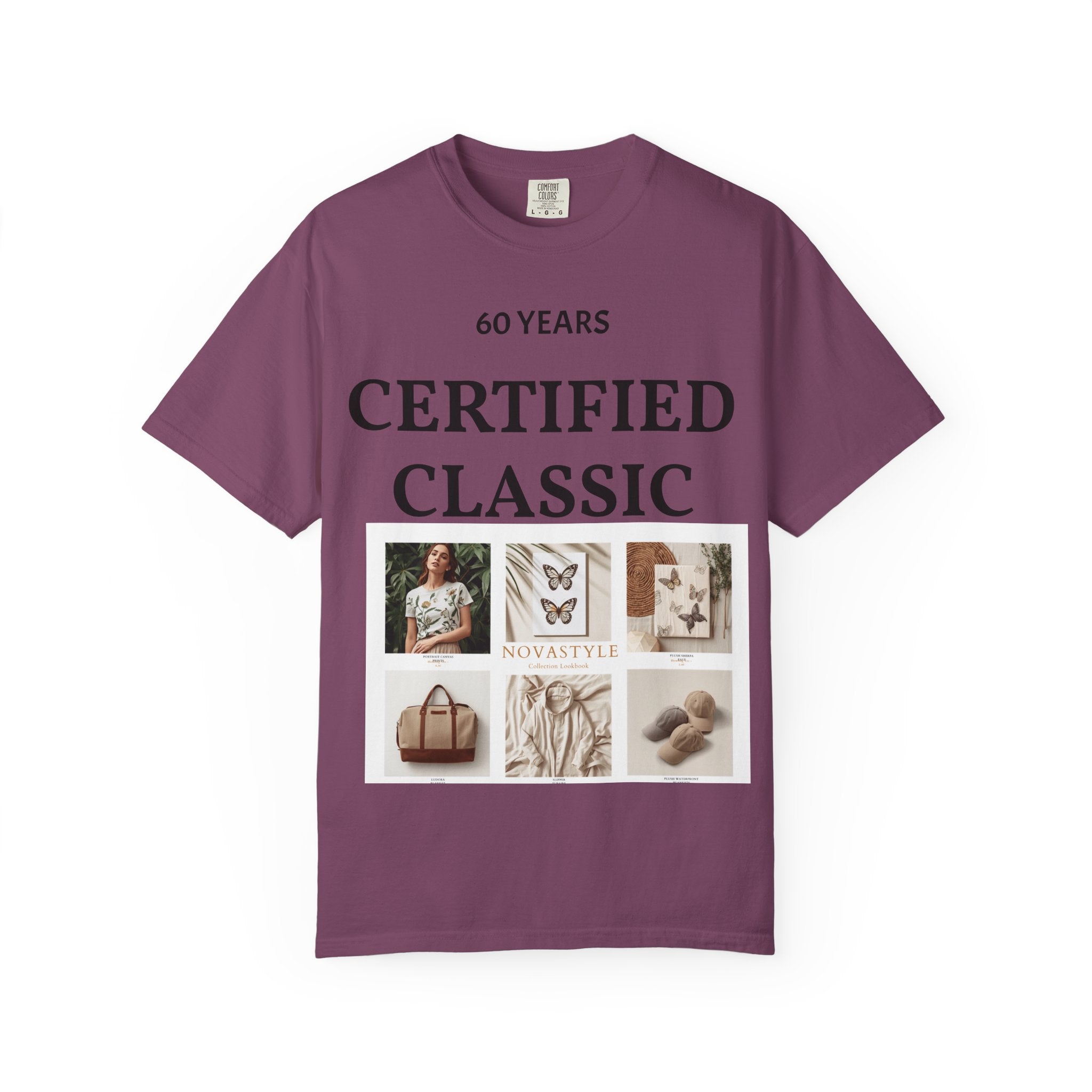 Certified Classic 60 Years T-Shirt – Vintage Collage Home & Lifestyle Tee