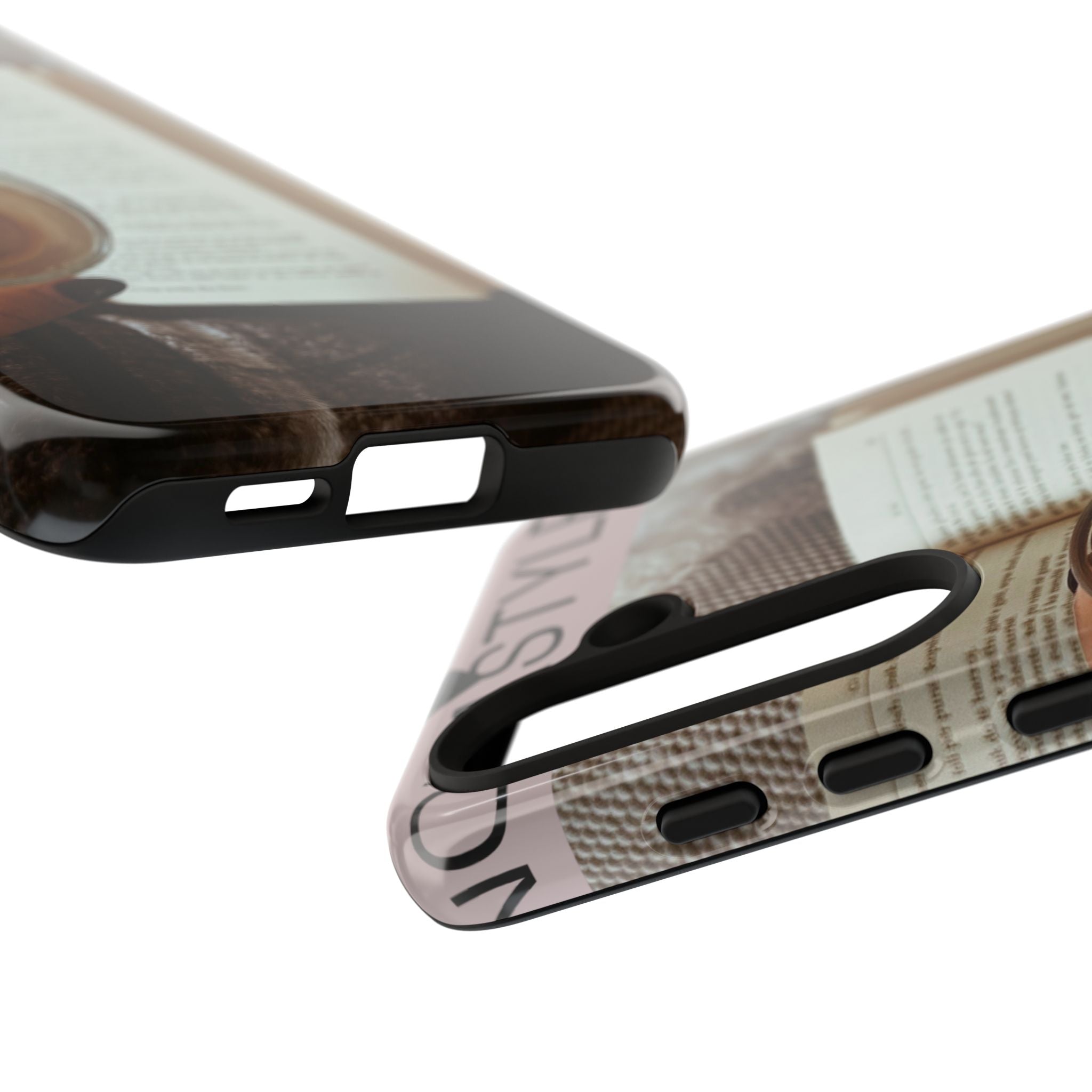 Cozy Reading Phone Case — Coffee & Book Protective Cover