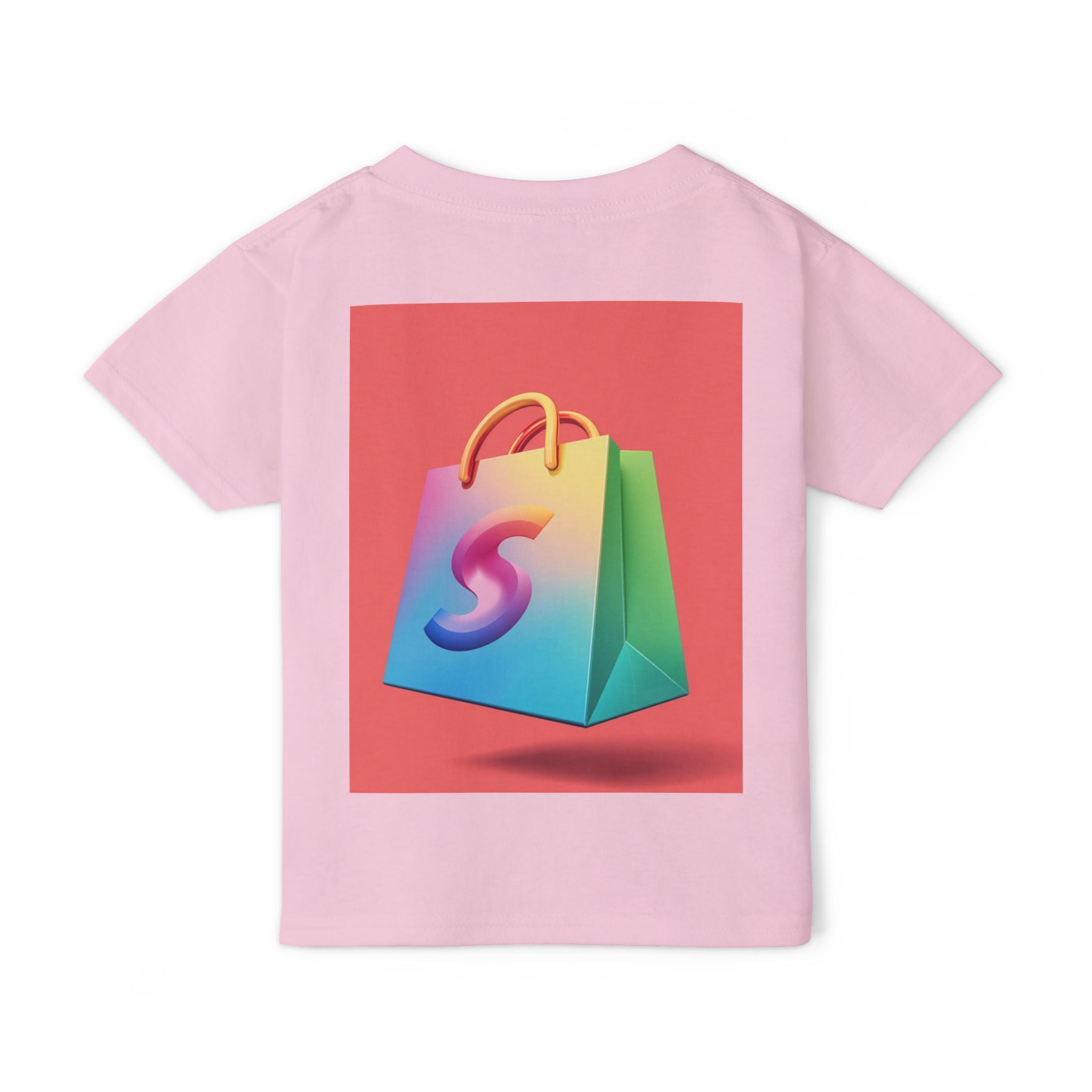 Toddler T-Shirt — Colorful Neon Shop & Rainbow Shopping Bag Graphic