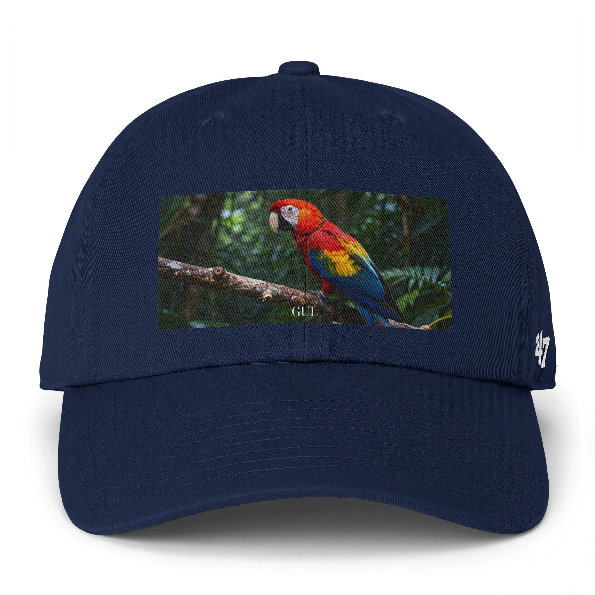 Parrot Print Cap — Tropical Scarlet Macaw Baseball Hat