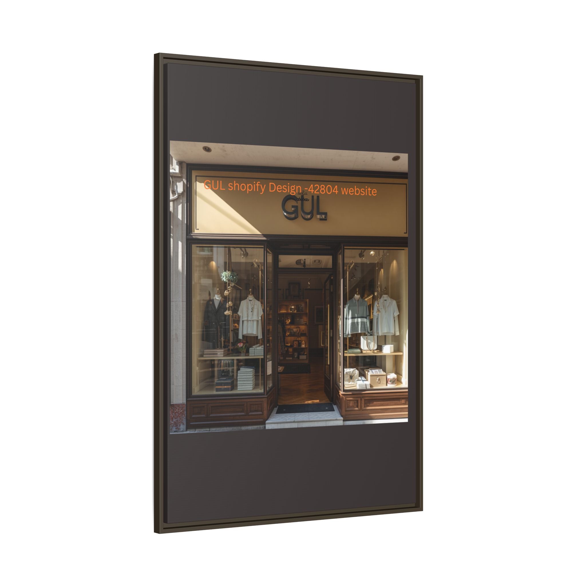 Framed Matte Canvas Print — Boutique Shopfront Photography