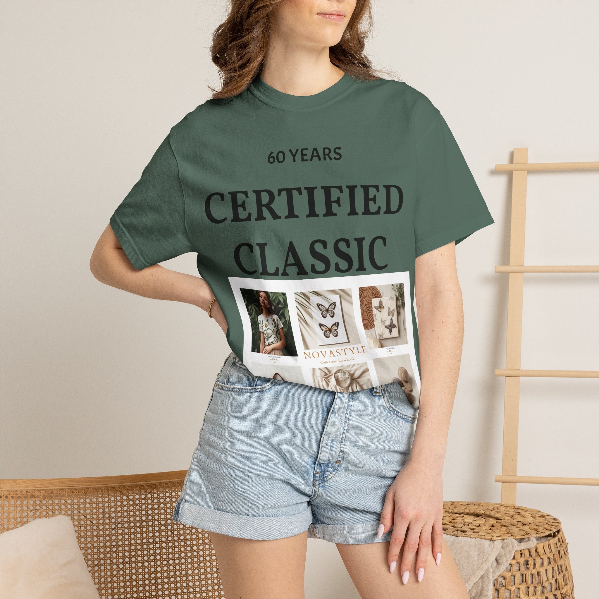 Certified Classic 60 Years T-Shirt – Vintage Collage Home & Lifestyle Tee