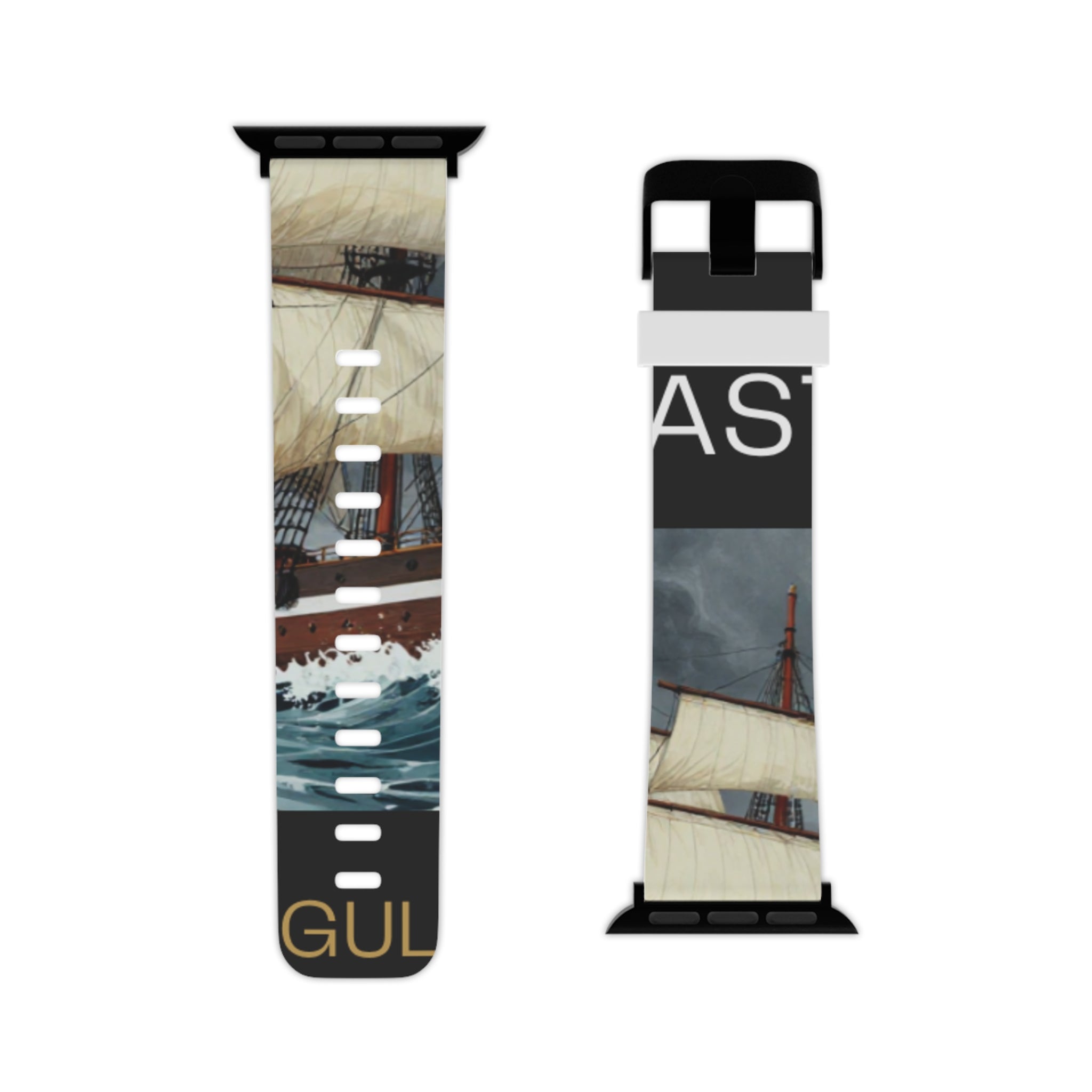 Sailboat Photo Apple Watch Band — Nautical Vintage Harbor Design