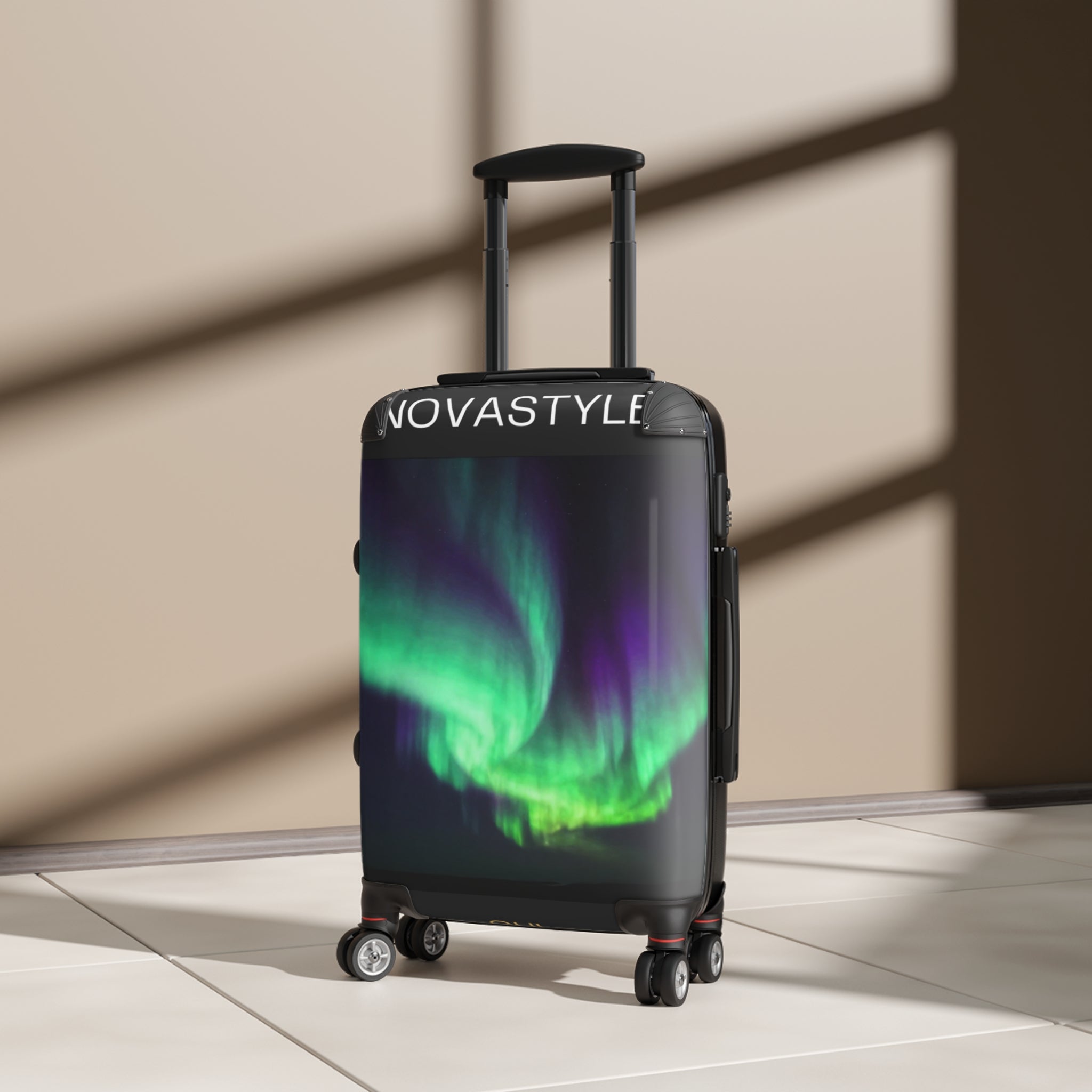Aurora Sky Carry-On Suitcase β Northern Lights Travel Luggage