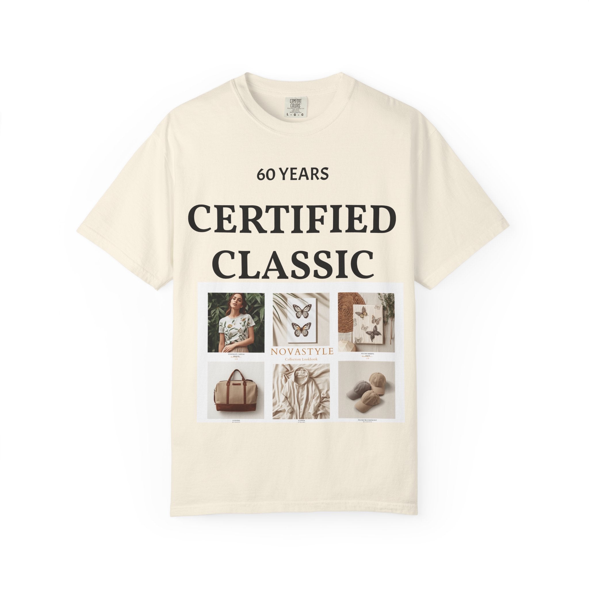 Certified Classic 60 Years T-Shirt – Vintage Collage Home & Lifestyle Tee