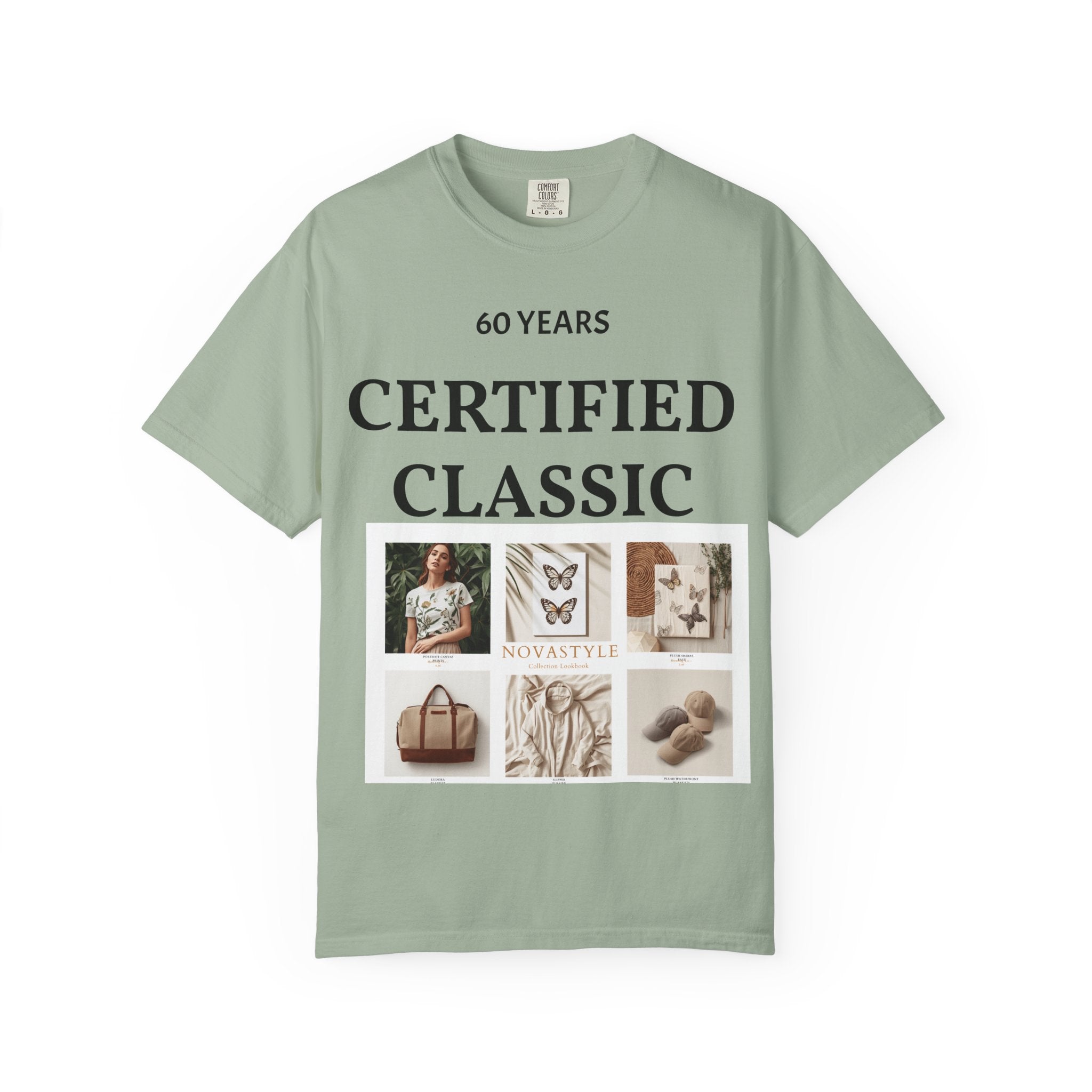 Certified Classic 60 Years T-Shirt – Vintage Collage Home & Lifestyle Tee
