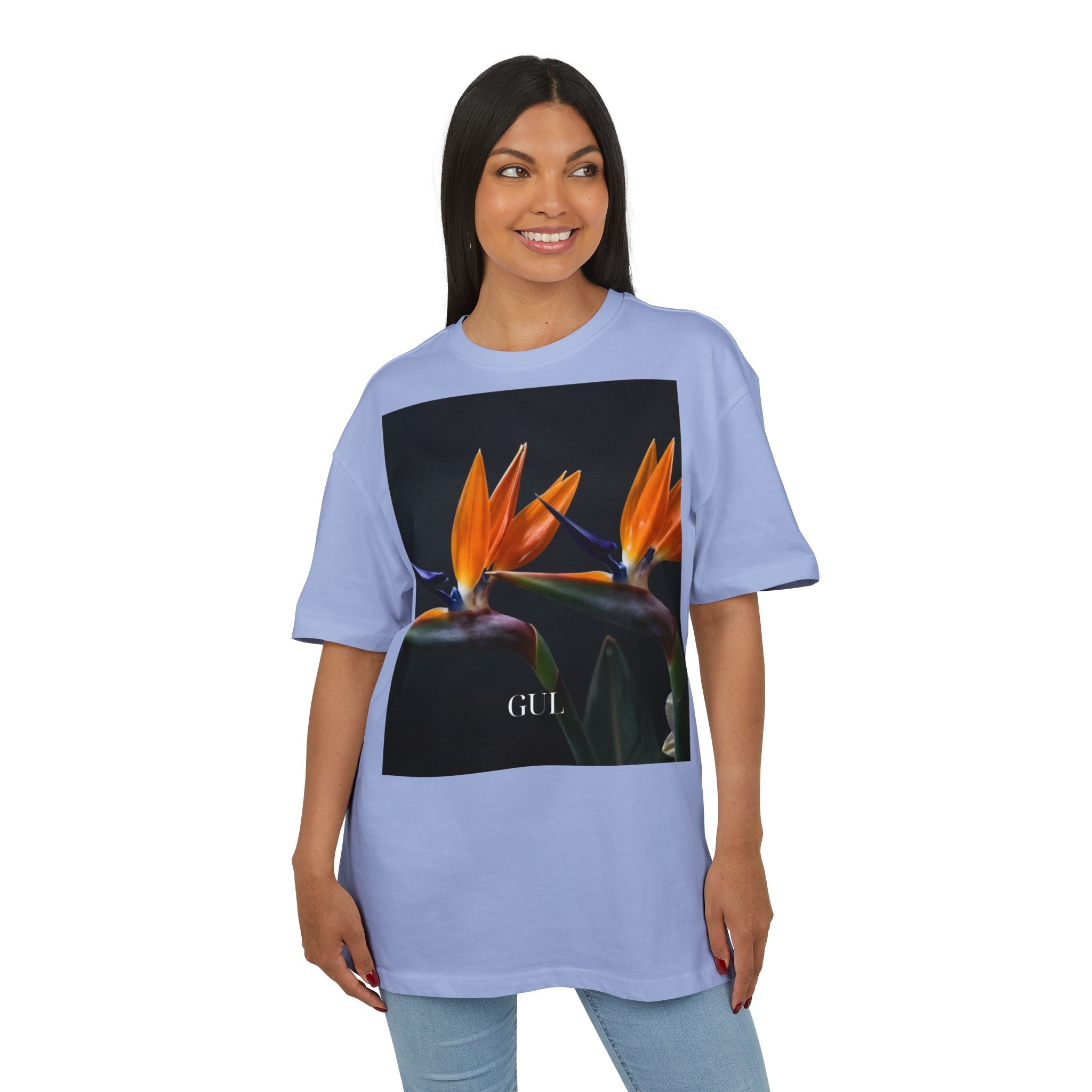 Floral & Nightscape Graphic Tee — Bird of Paradise Photo Print