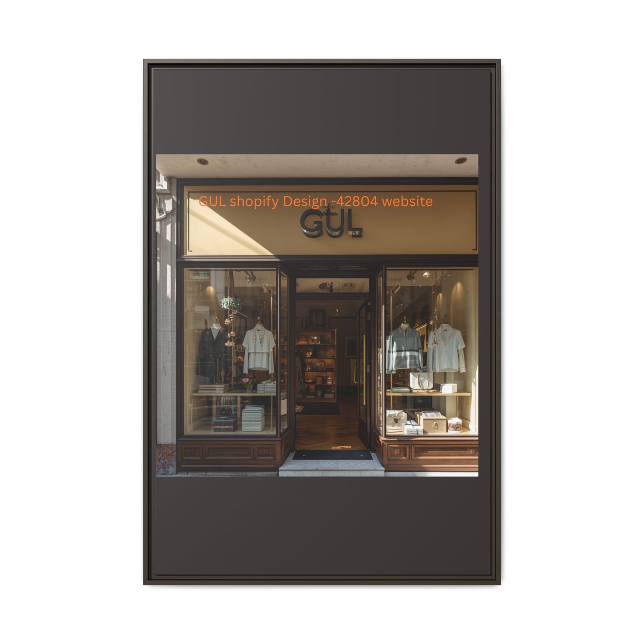 Framed Matte Canvas Print — Boutique Shopfront Photography