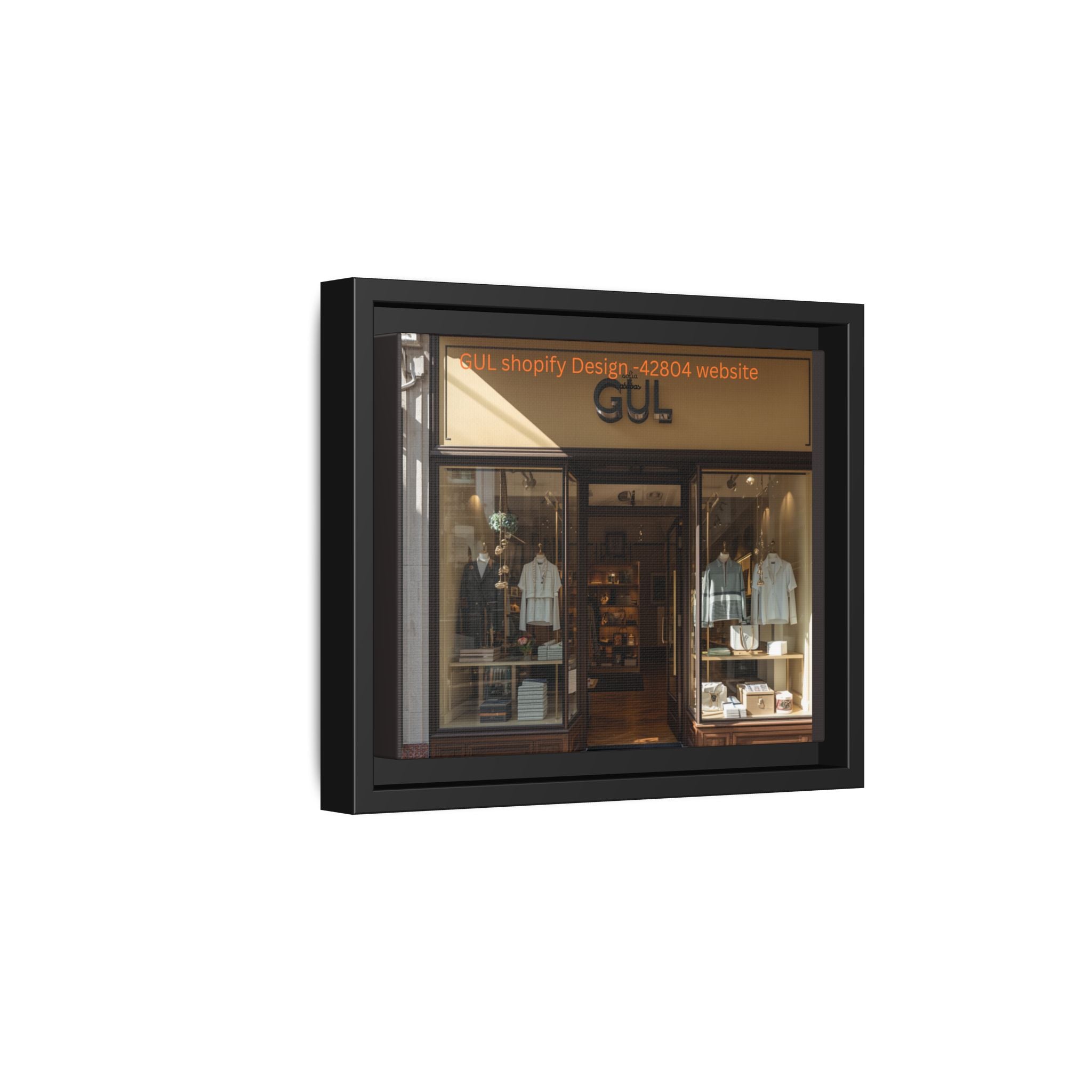 Framed Matte Canvas Print — Boutique Shopfront Photography