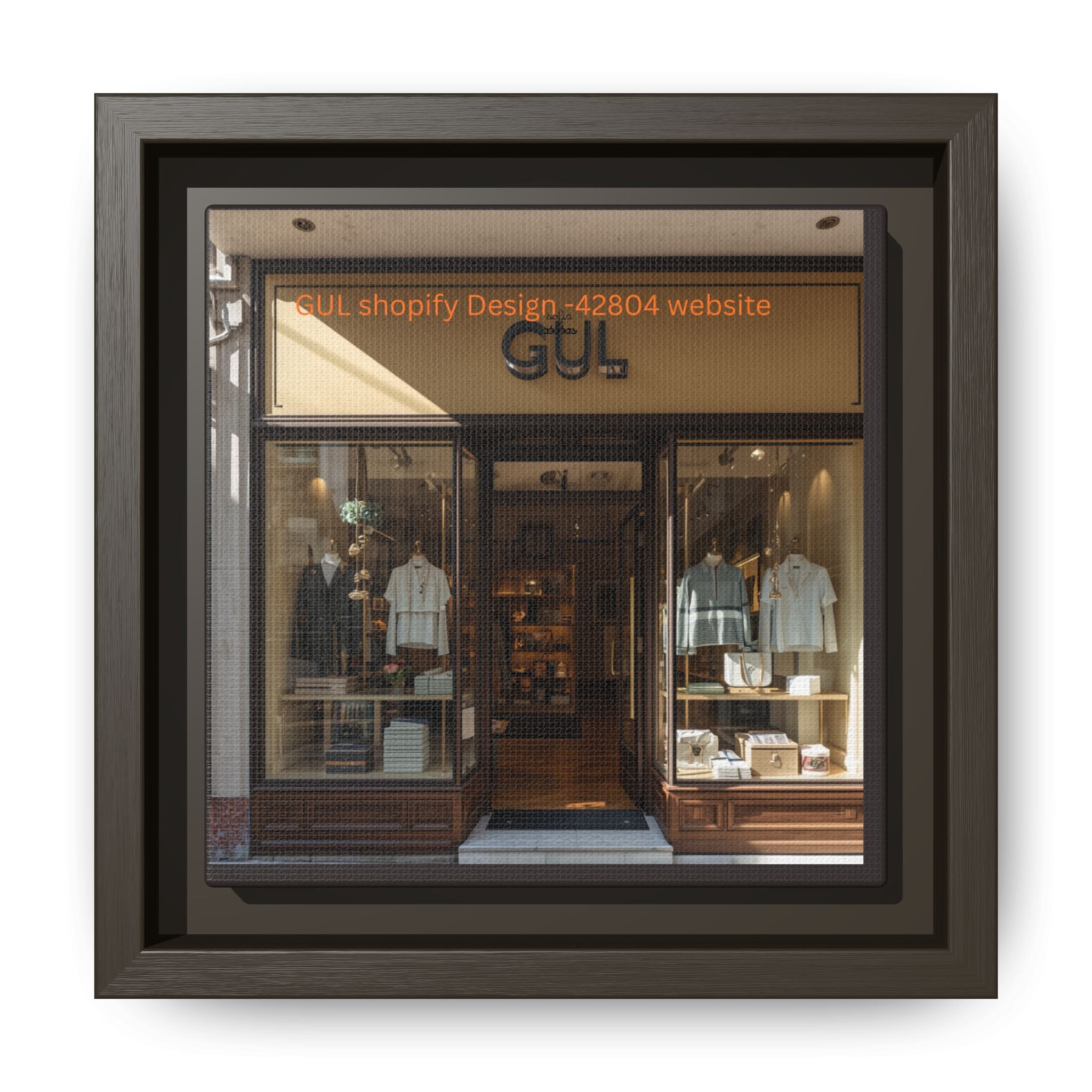Framed Matte Canvas Print — Boutique Shopfront Photography