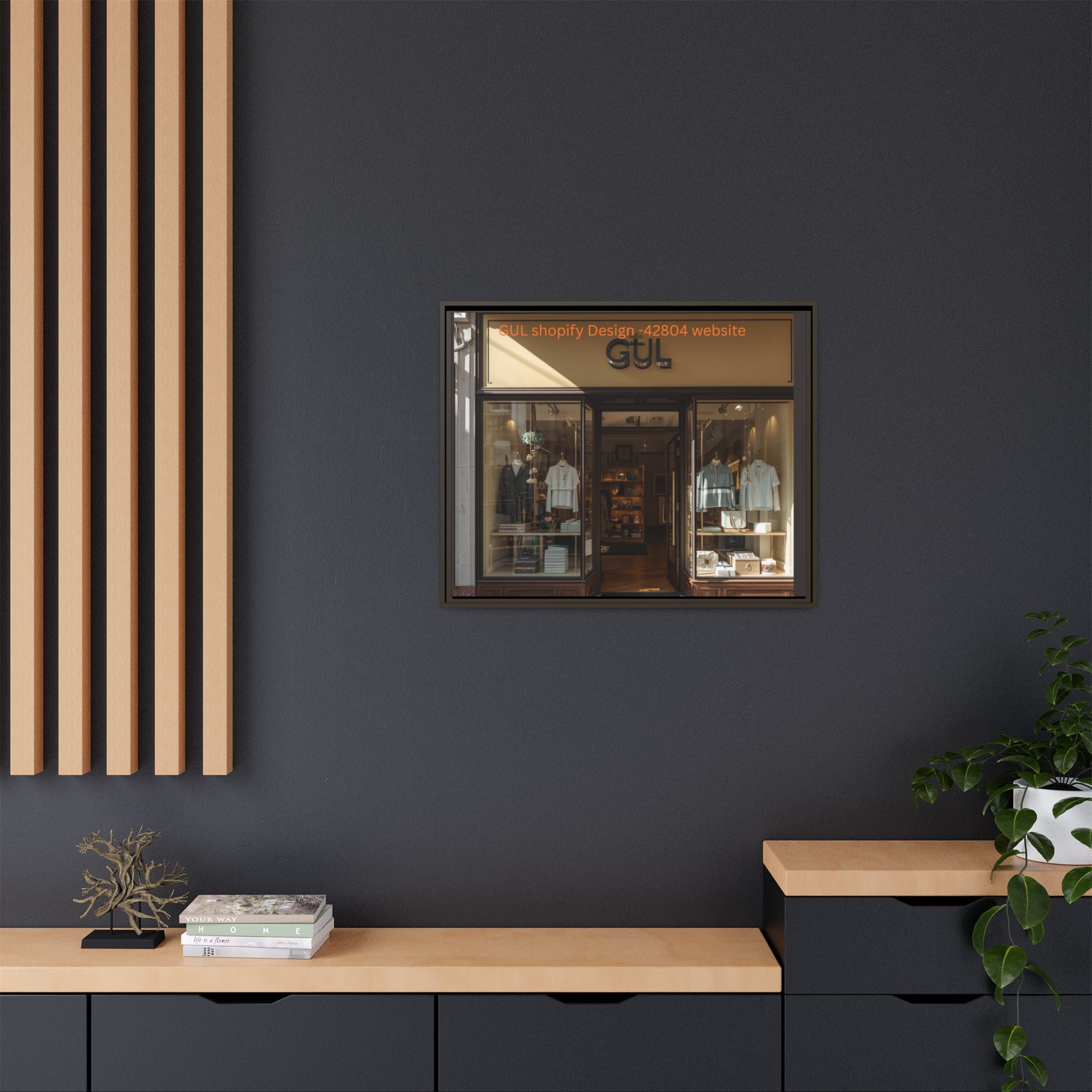 Framed Matte Canvas Print — Boutique Shopfront Photography