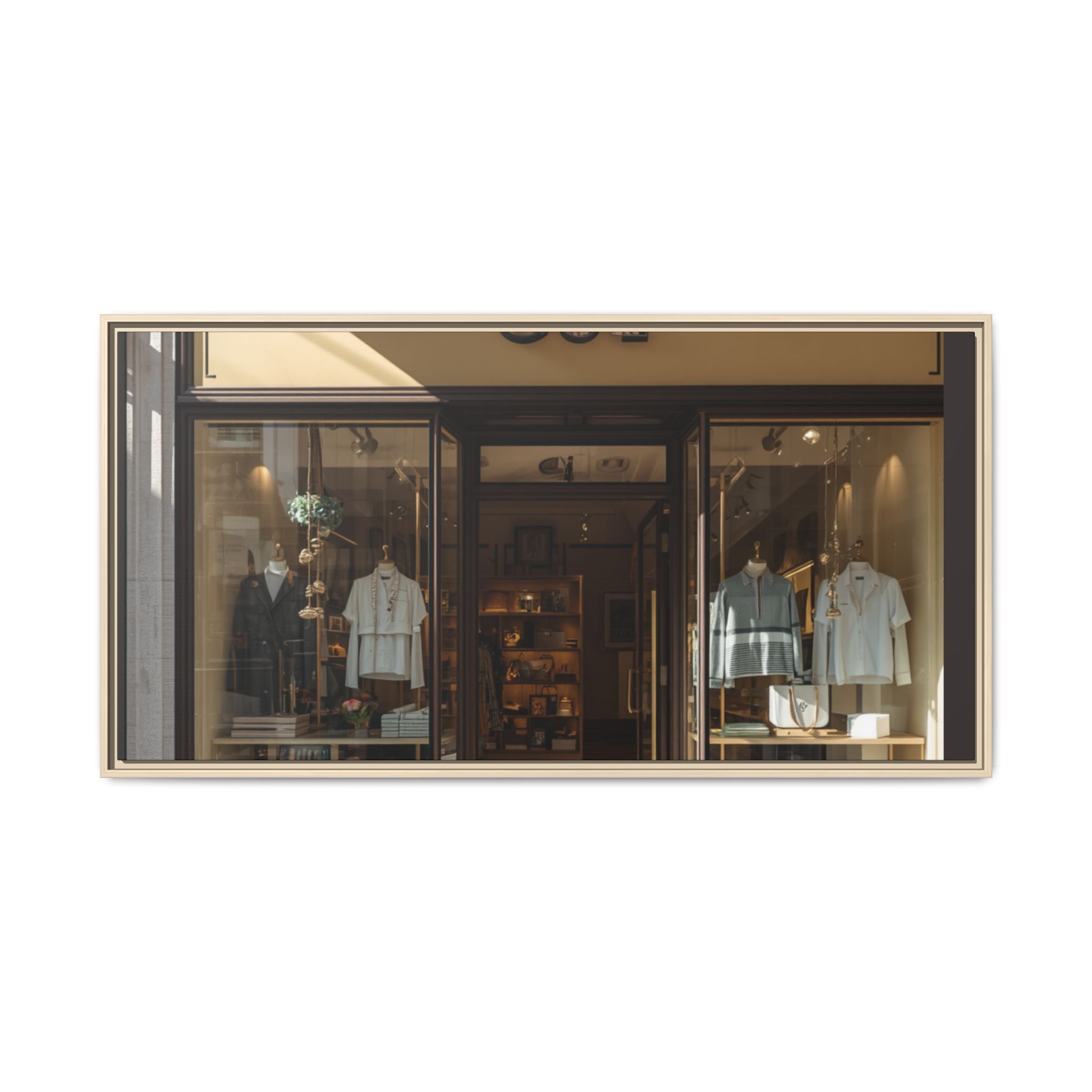 Framed Matte Canvas Print — Boutique Shopfront Photography