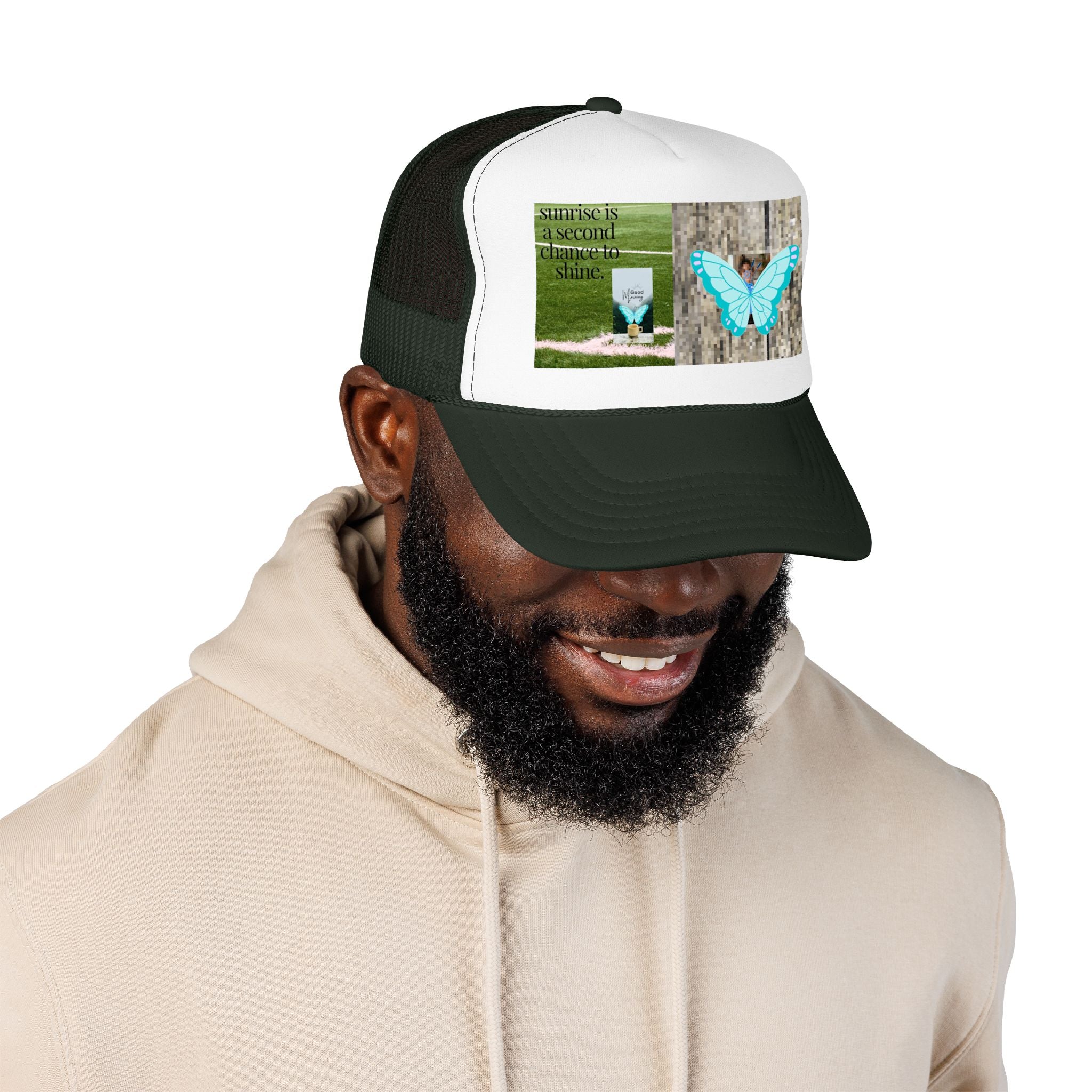 Butterfly Memorial Trucker Hat — In Loving Memory Grave Marker Cap