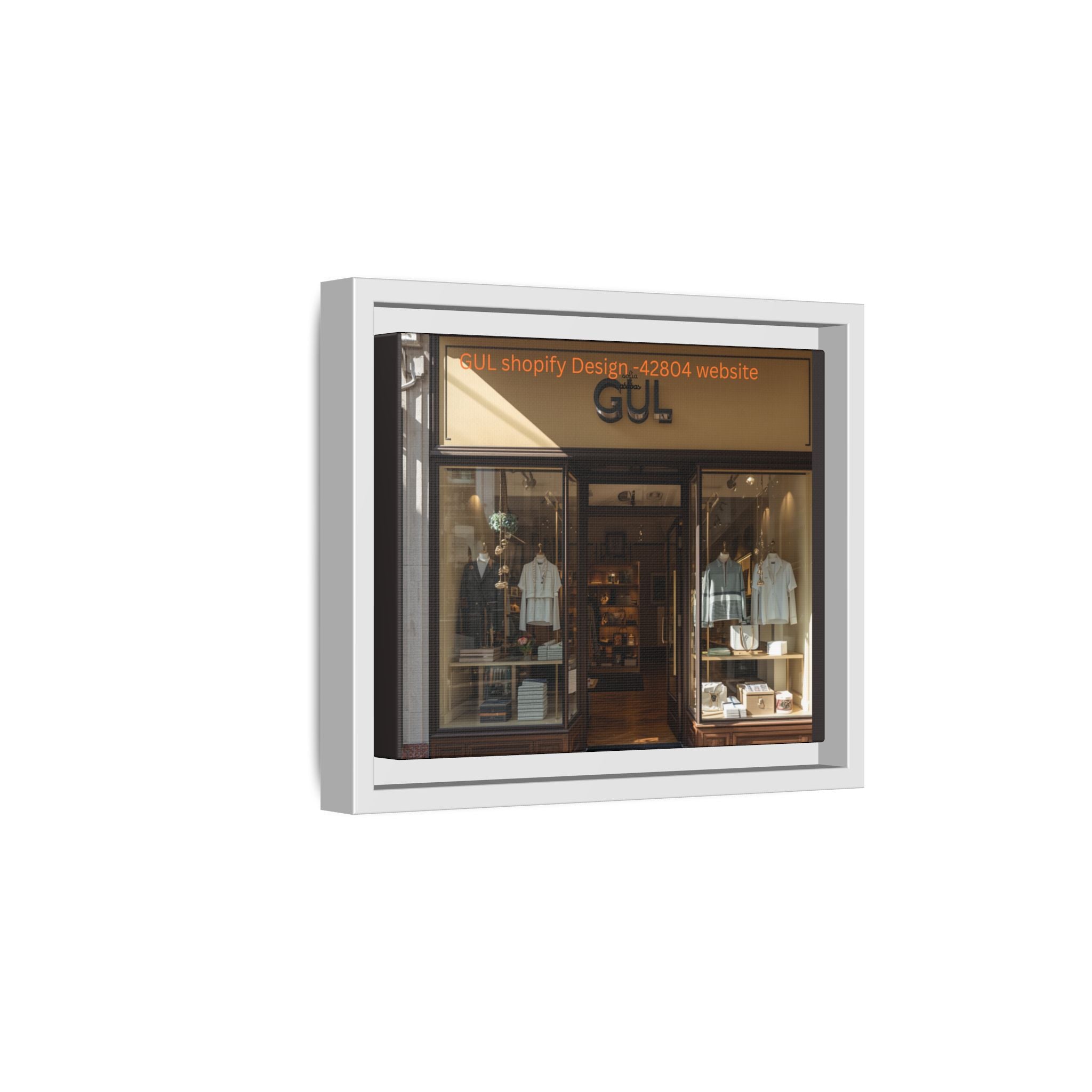 Framed Matte Canvas Print — Boutique Shopfront Photography