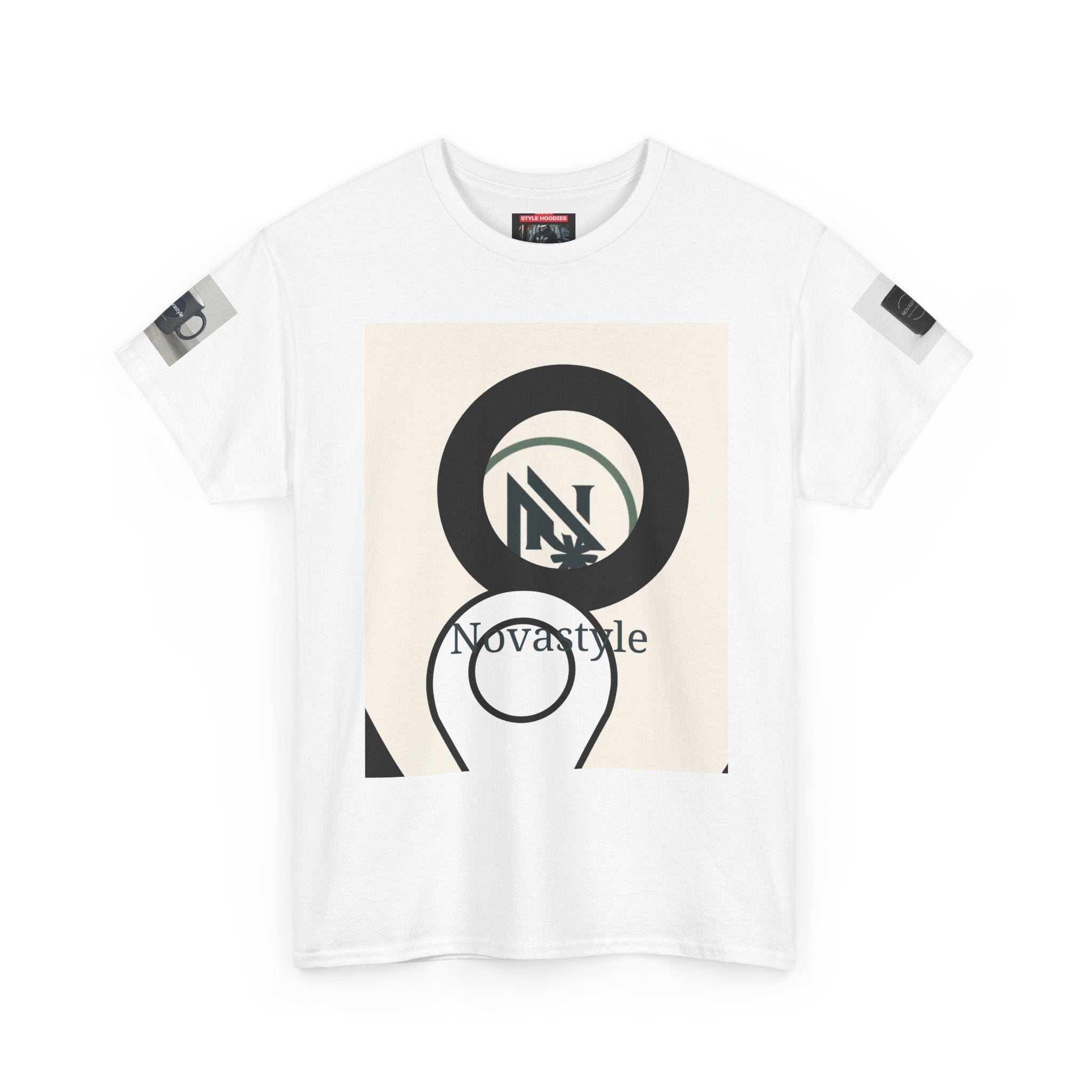 Graphic Tee — Novastyle Minimal Logo & Poster Print T-Shirt