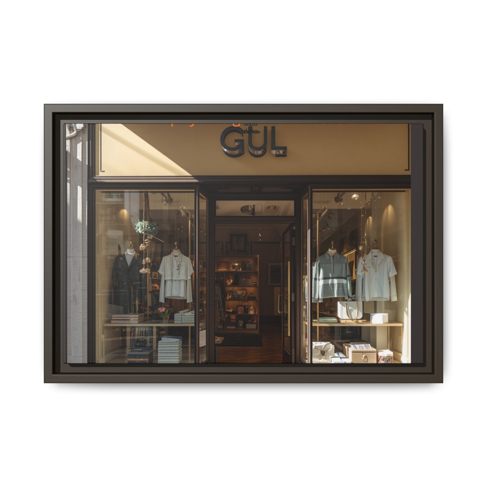 Framed Matte Canvas Print — Boutique Shopfront Photography