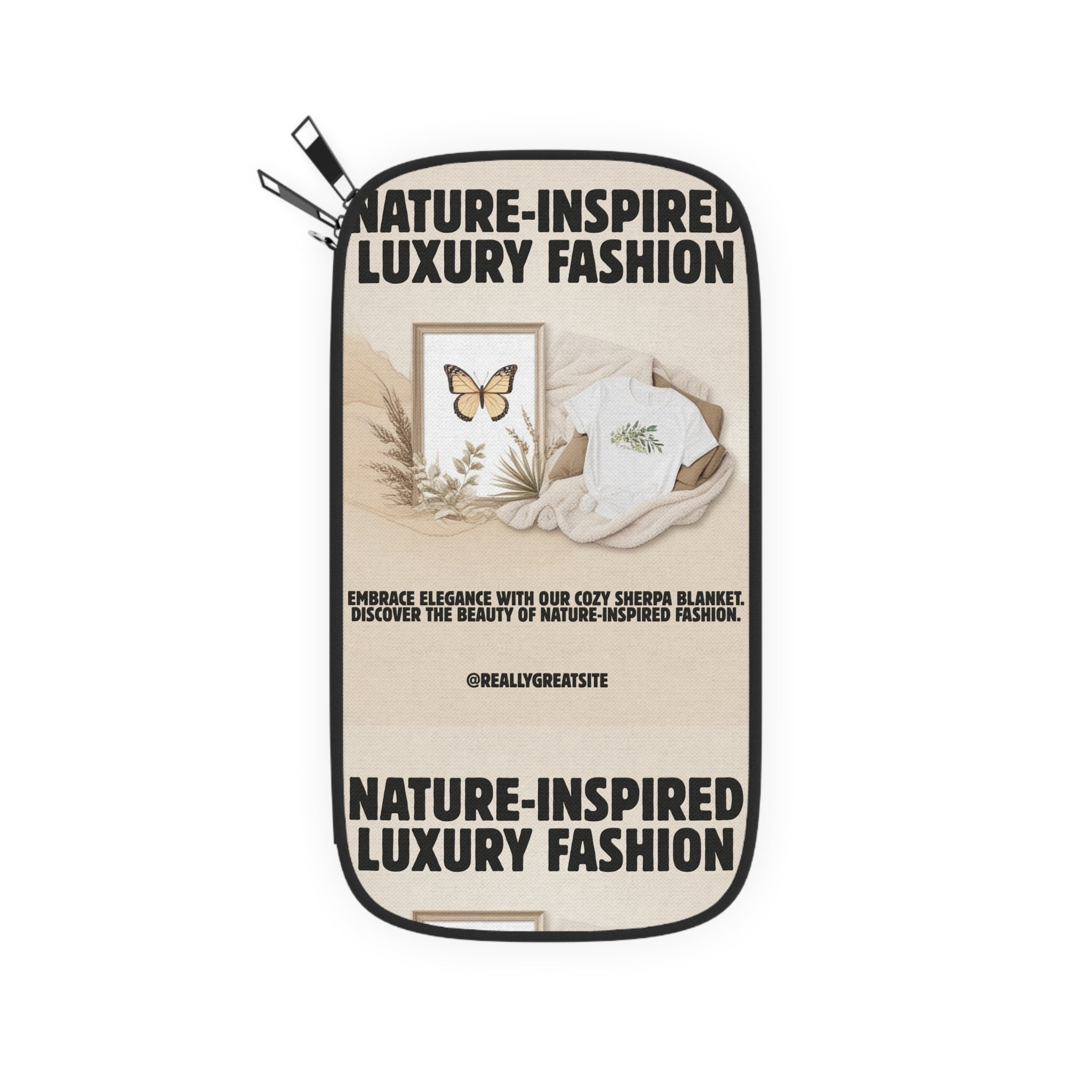 Nature-Inspired Passport Wallet — Luxury Fashion Travel Document Holder