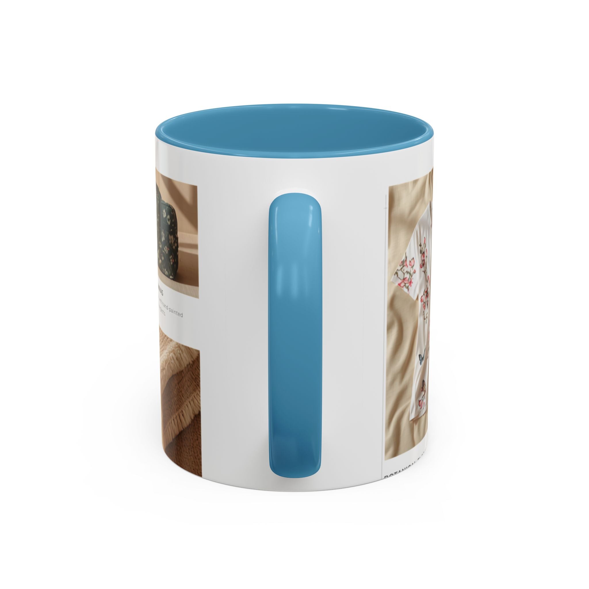 Butterfly Accent Coffee Mug — Blue Butterfly Collage 11/15oz