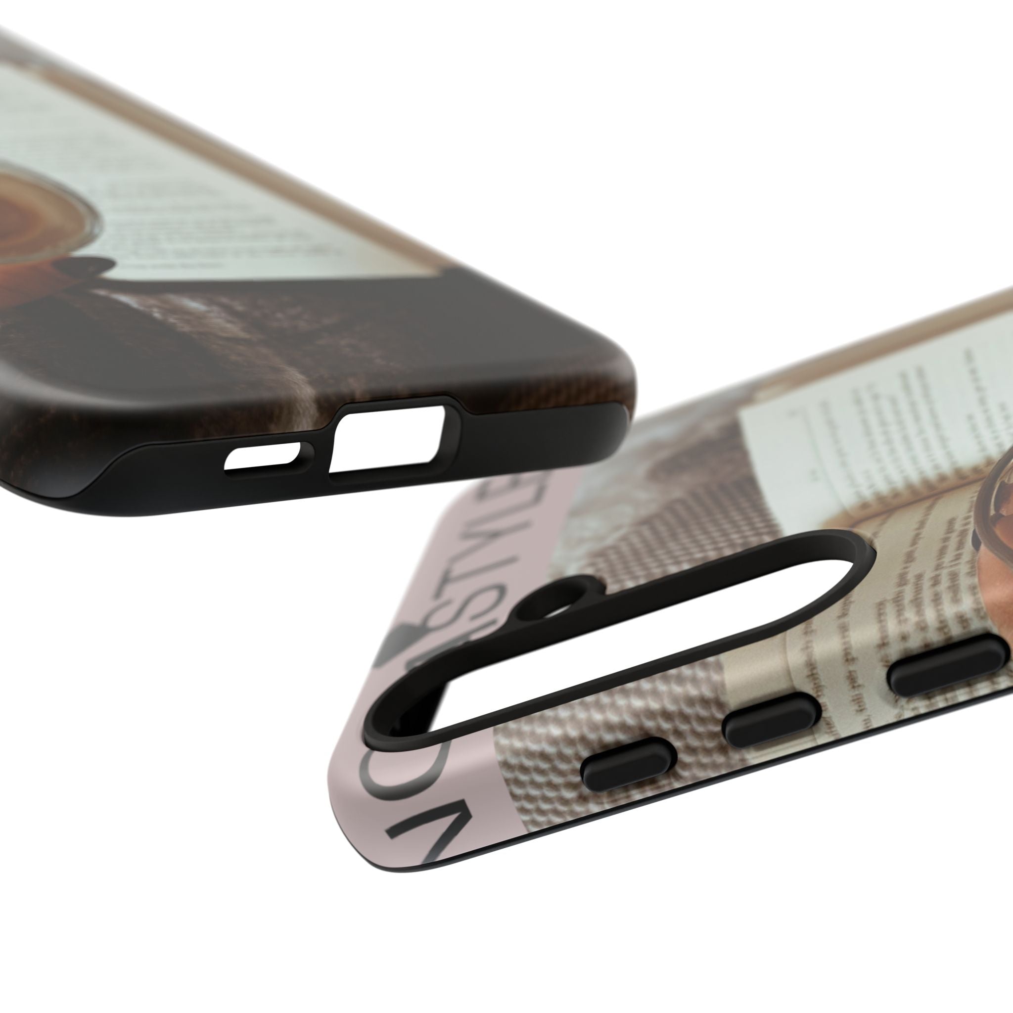 Cozy Reading Phone Case — Coffee & Book Protective Cover