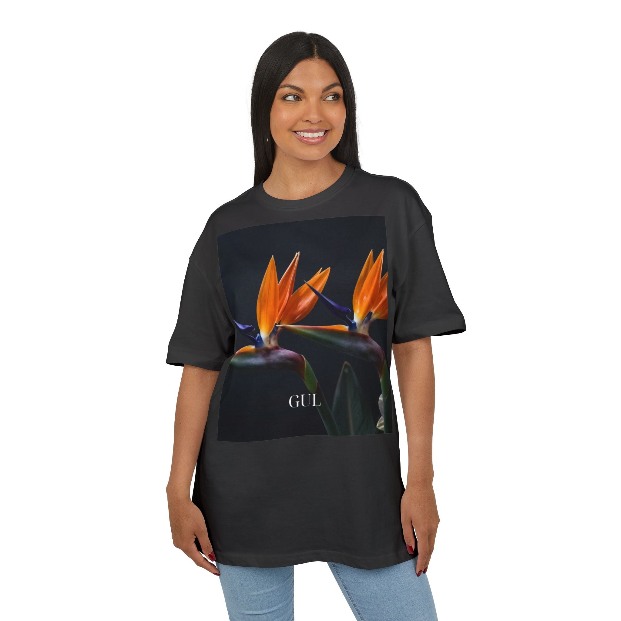 Floral & Nightscape Graphic Tee — Bird of Paradise Photo Print
