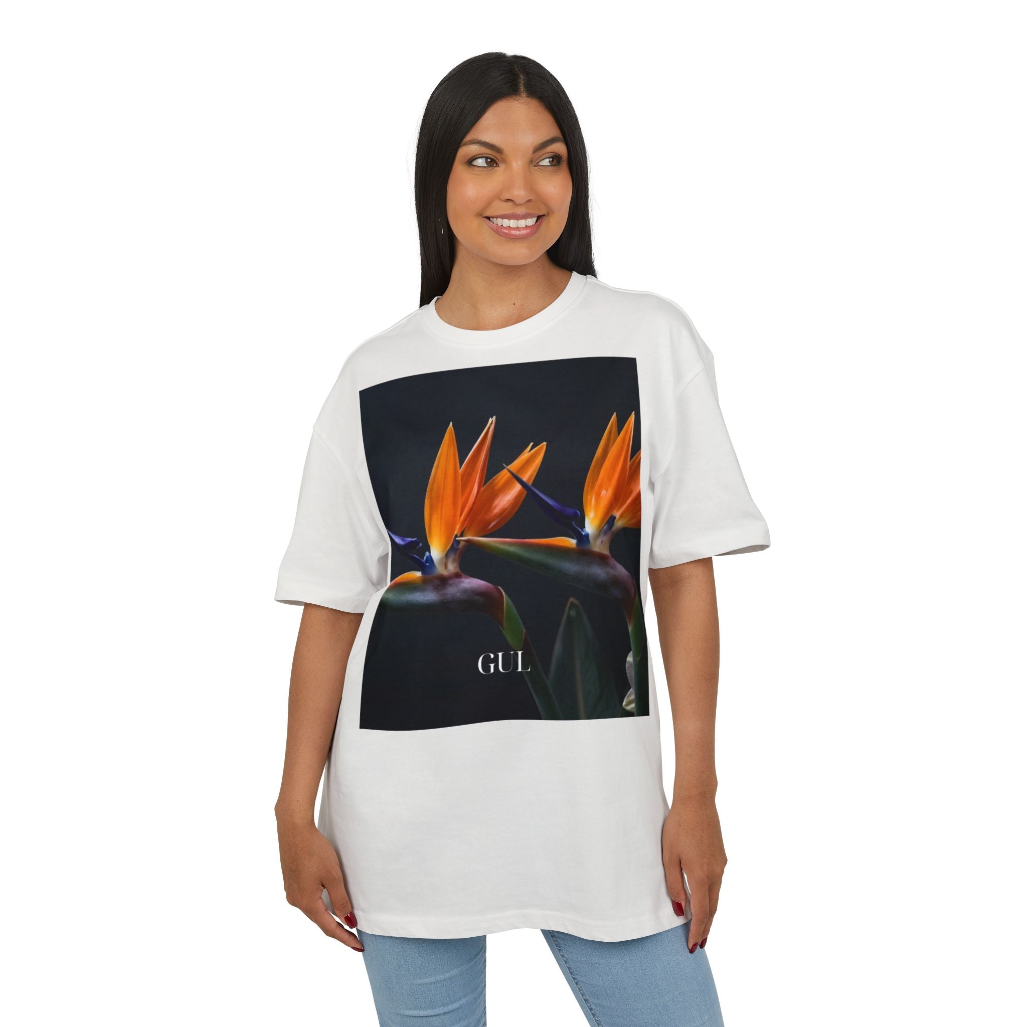 Floral & Nightscape Graphic Tee — Bird of Paradise Photo Print
