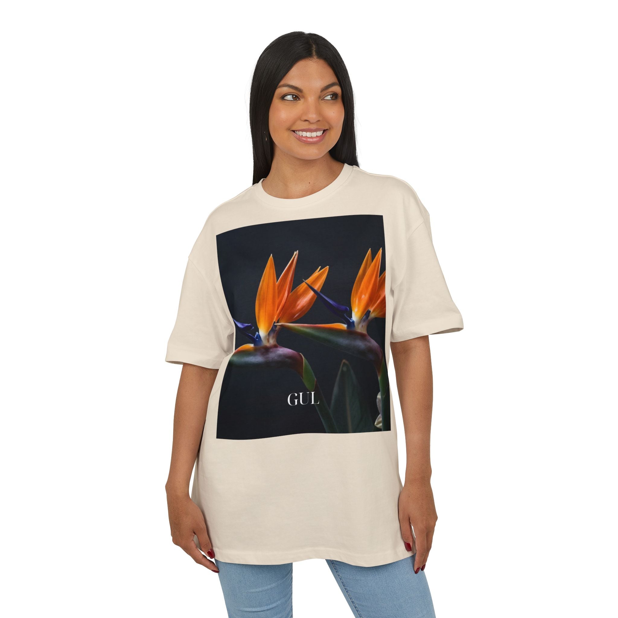Floral & Nightscape Graphic Tee — Bird of Paradise Photo Print