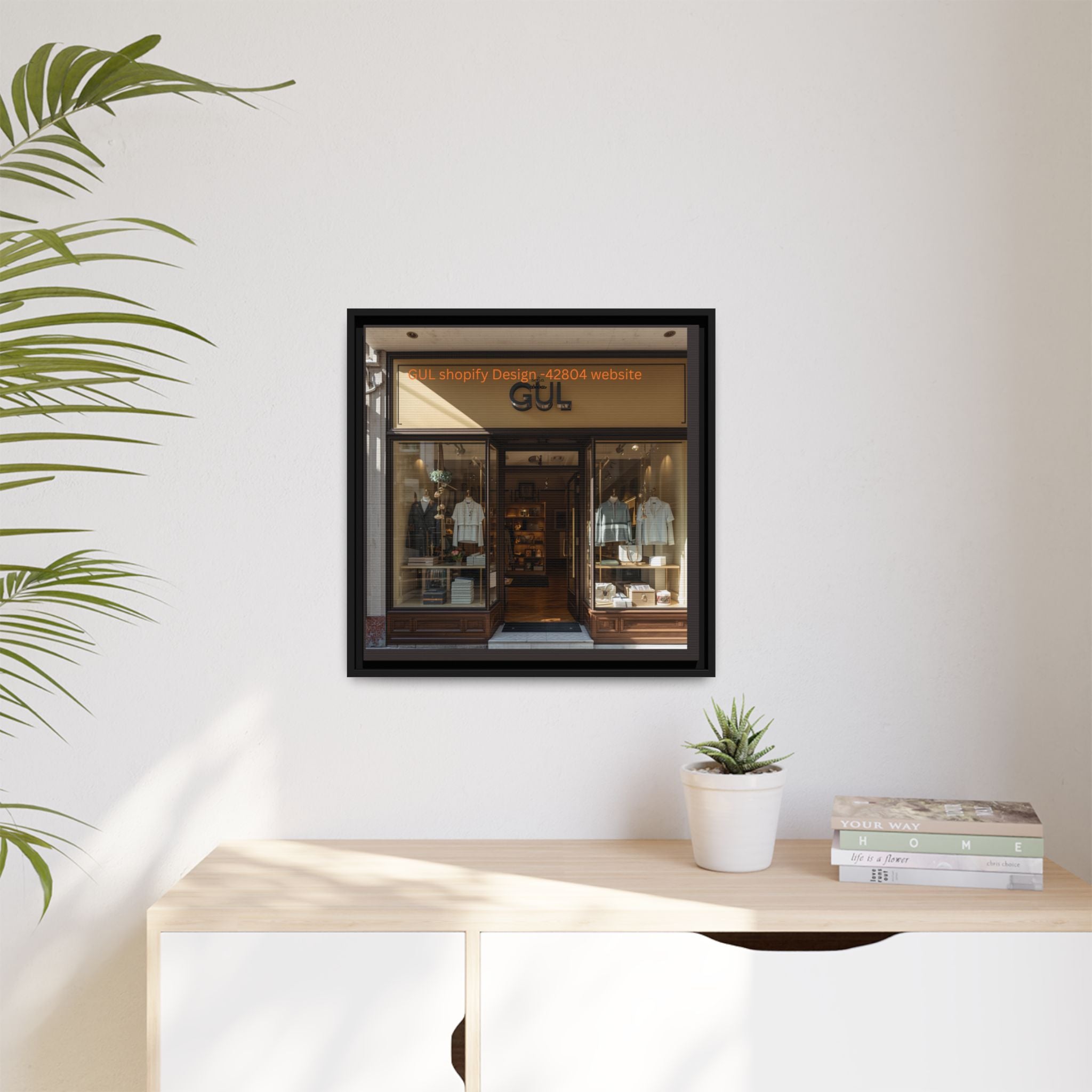 Framed Matte Canvas Print — Boutique Shopfront Photography