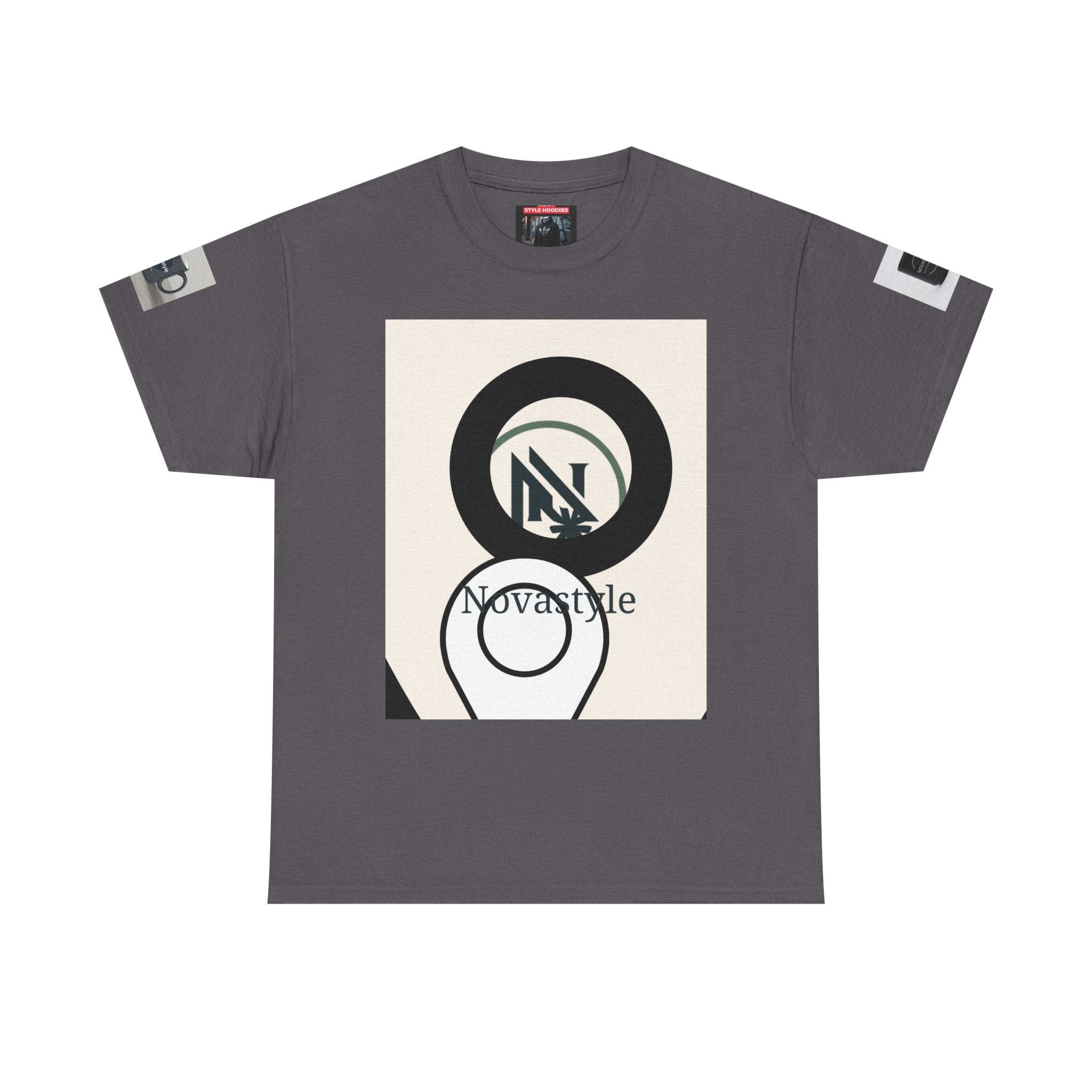 Graphic Tee — Novastyle Minimal Logo & Poster Print T-Shirt