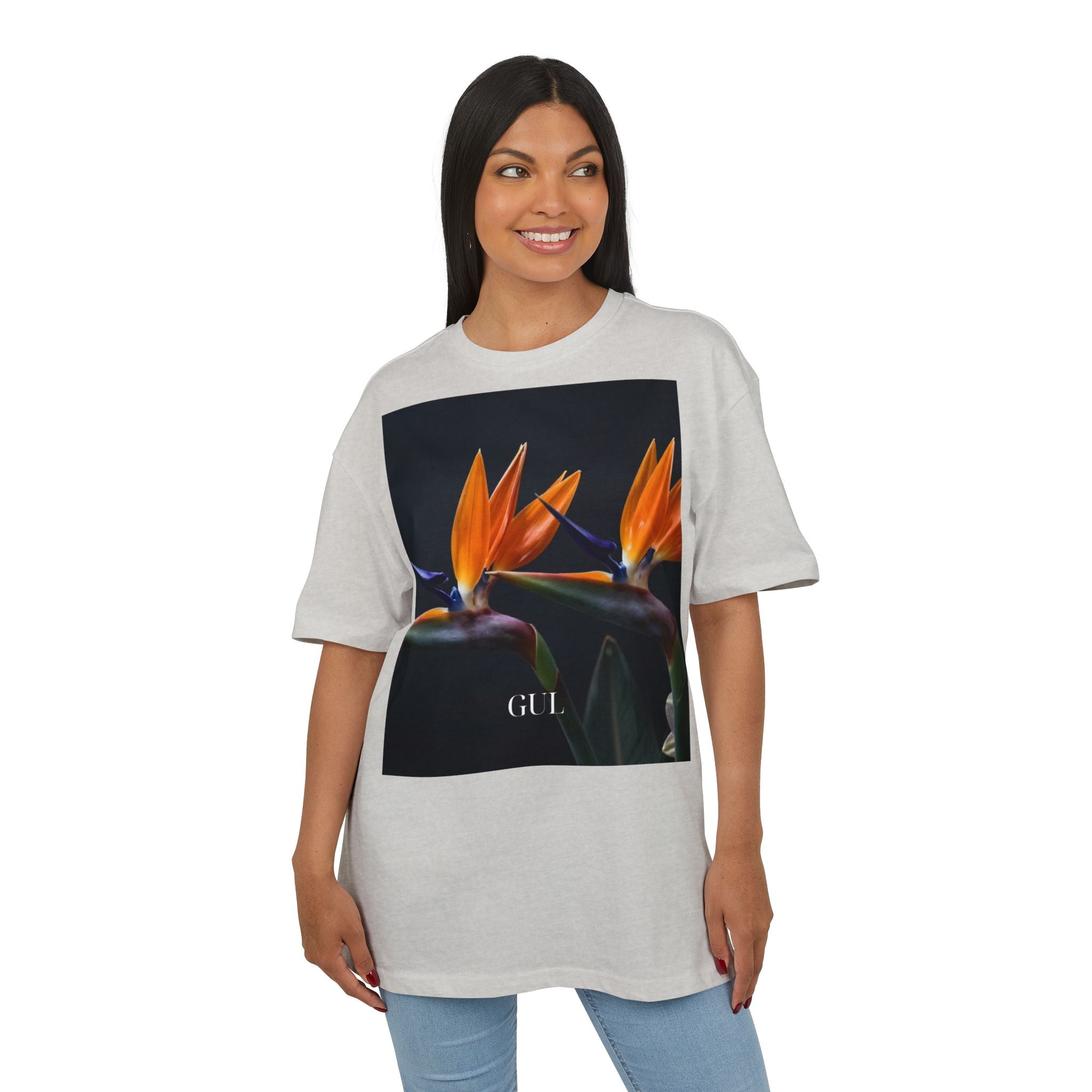 Floral & Nightscape Graphic Tee — Bird of Paradise Photo Print