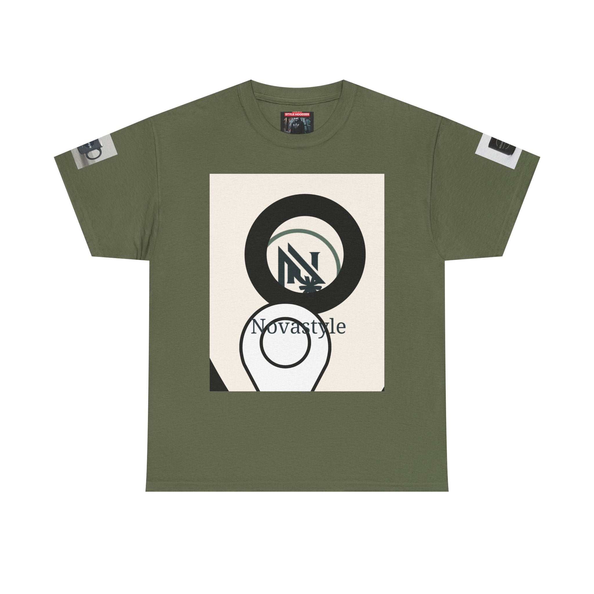 Graphic Tee — Novastyle Minimal Logo & Poster Print T-Shirt