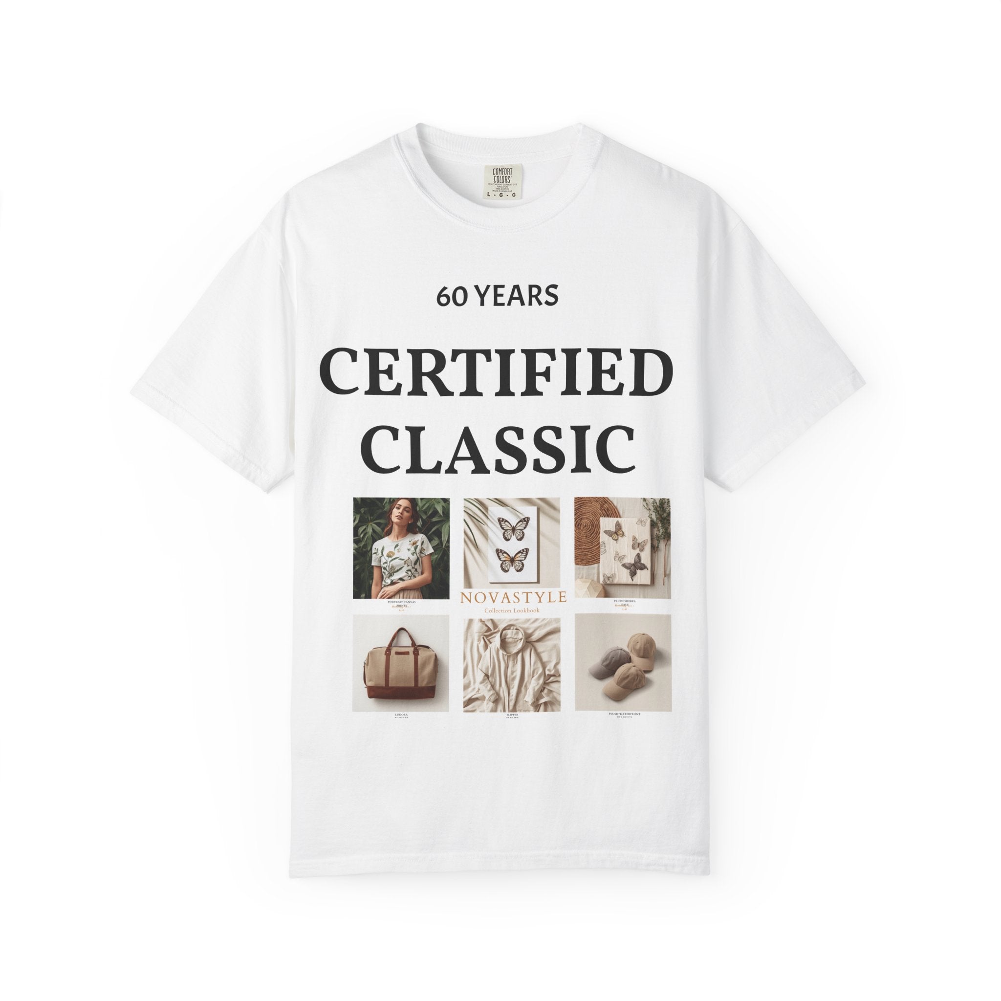 Certified Classic 60 Years T-Shirt – Vintage Collage Home & Lifestyle Tee