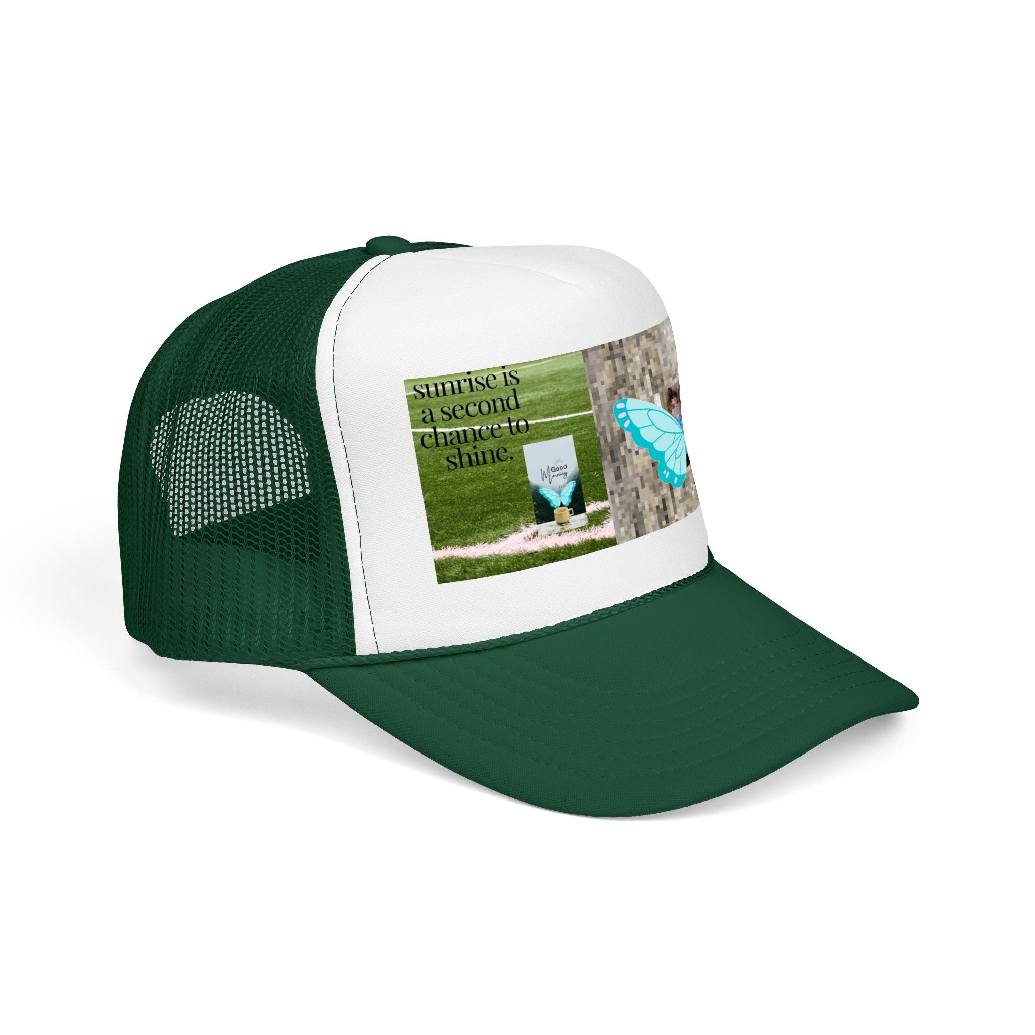 Butterfly Memorial Trucker Hat — In Loving Memory Grave Marker Cap