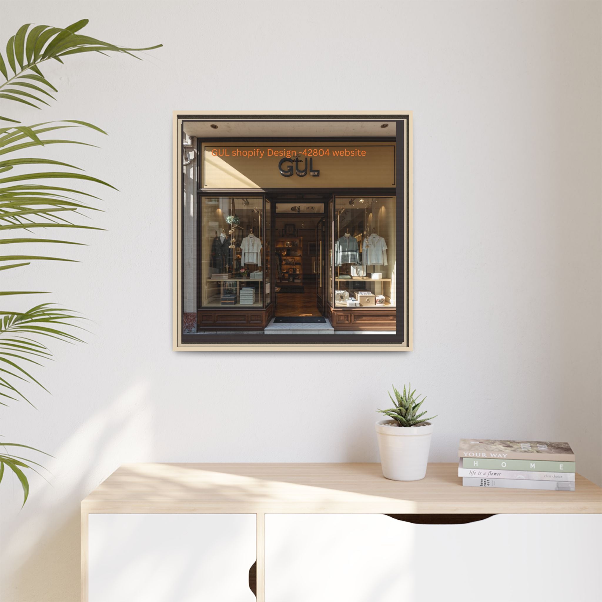 Framed Matte Canvas Print — Boutique Shopfront Photography