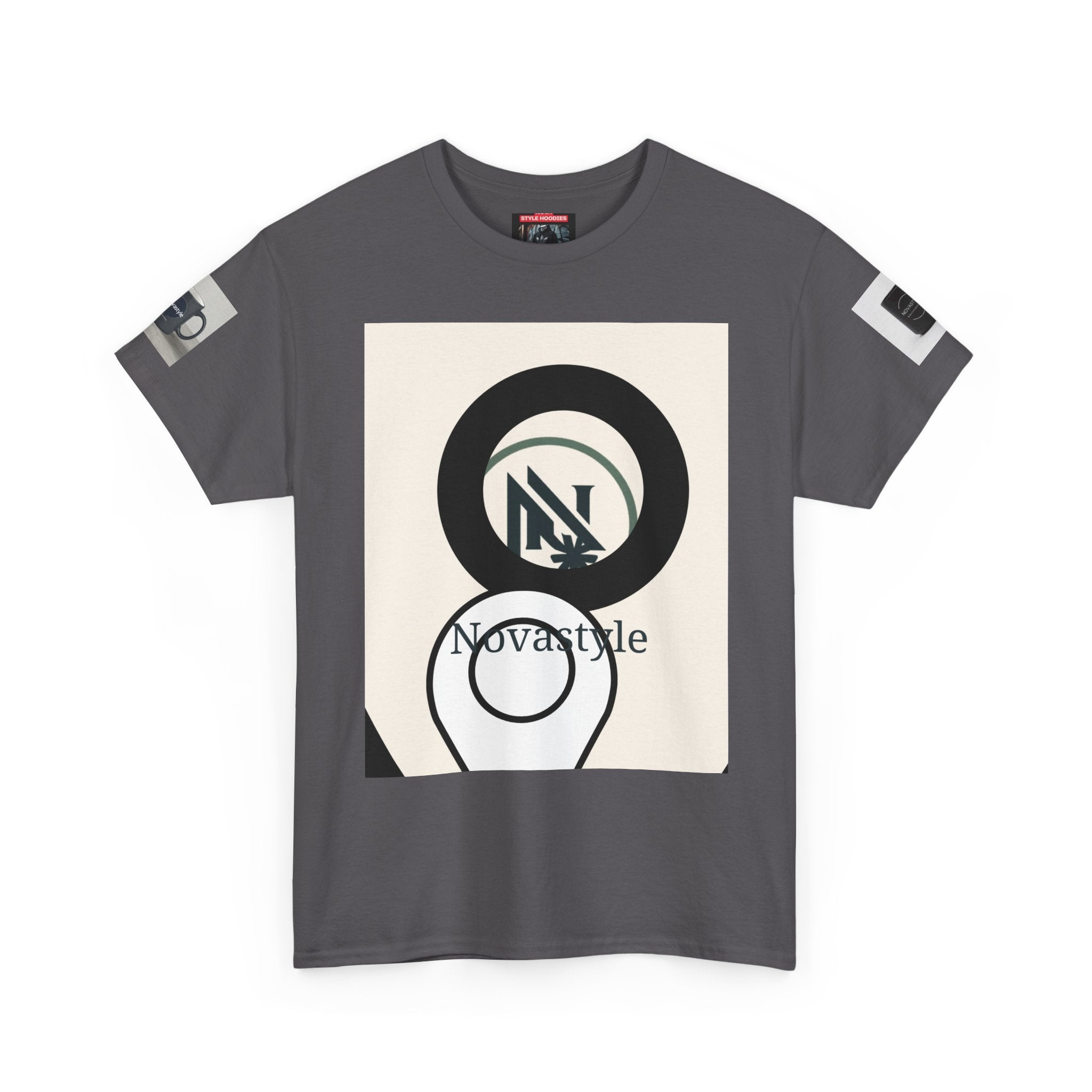 Graphic Tee — Novastyle Minimal Logo & Poster Print T-Shirt