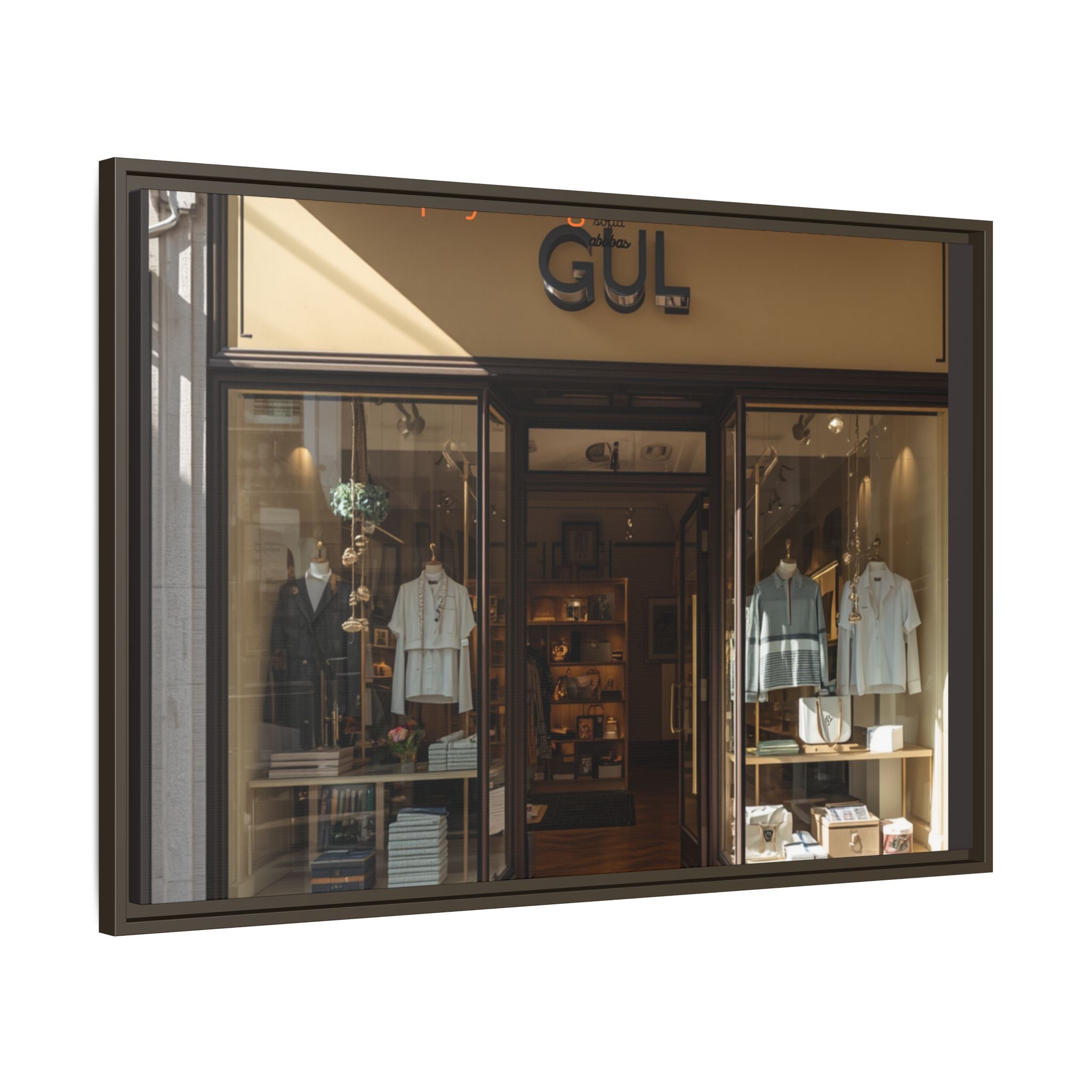 Framed Matte Canvas Print — Boutique Shopfront Photography
