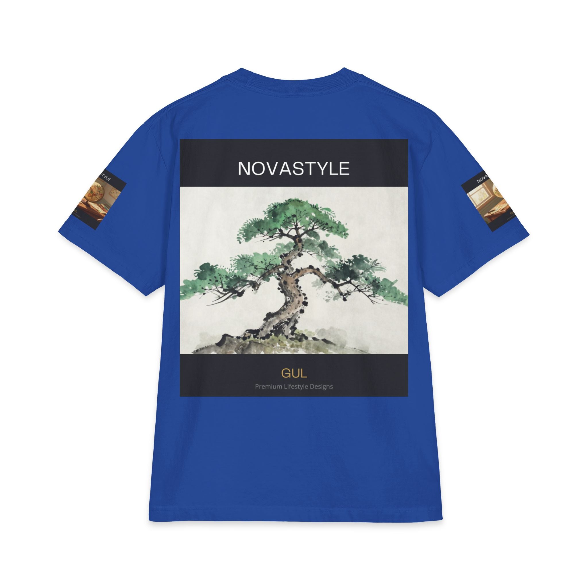 T-Shirt — NOVASTYLE Colorful Mandala & Bonsai Graphic Tee