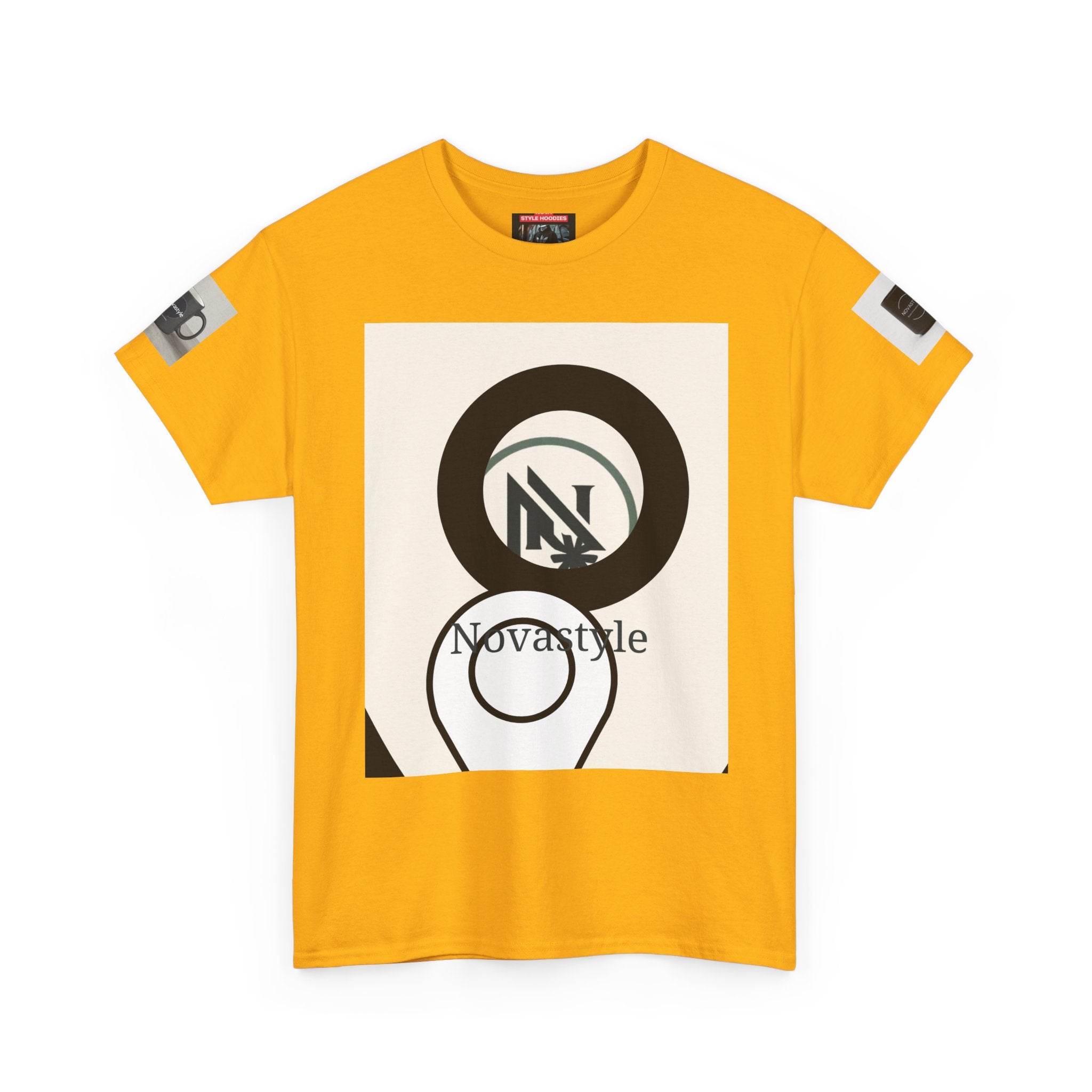 Graphic Tee — Novastyle Minimal Logo & Poster Print T-Shirt