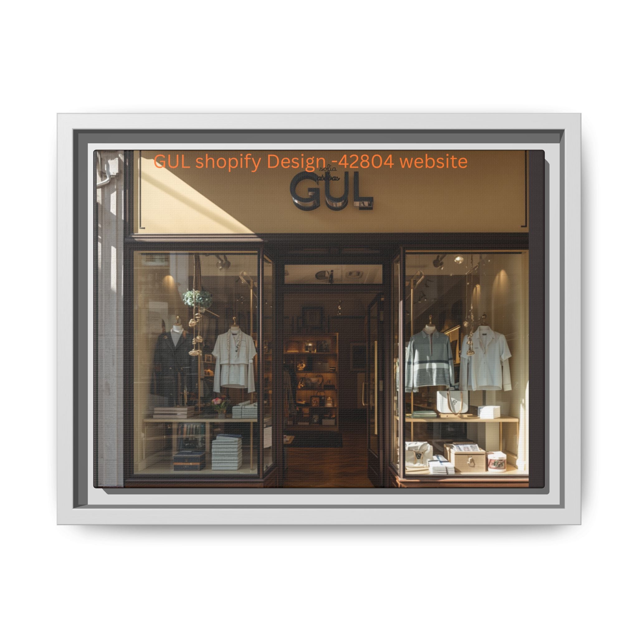 Framed Matte Canvas Print — Boutique Shopfront Photography