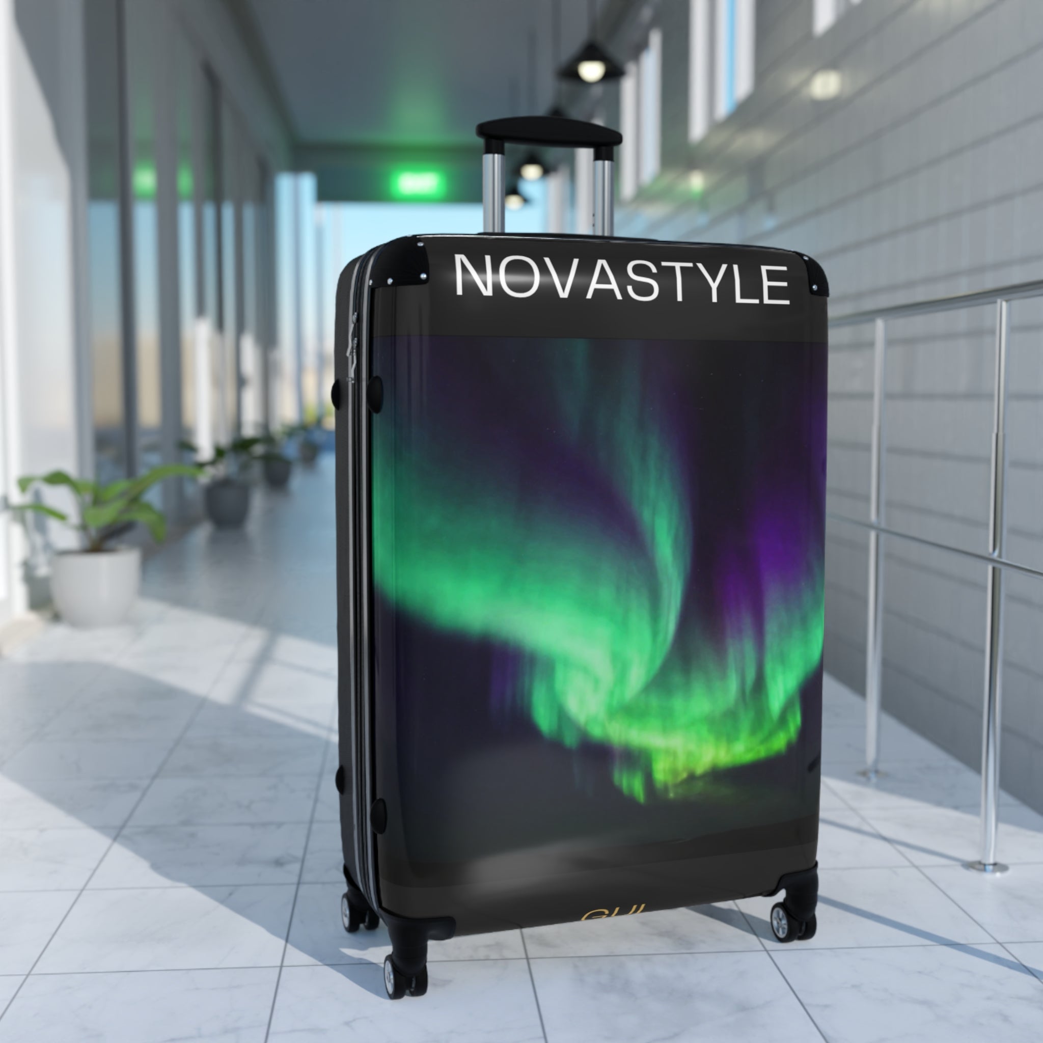 Aurora Sky Carry-On Suitcase β Northern Lights Travel Luggage