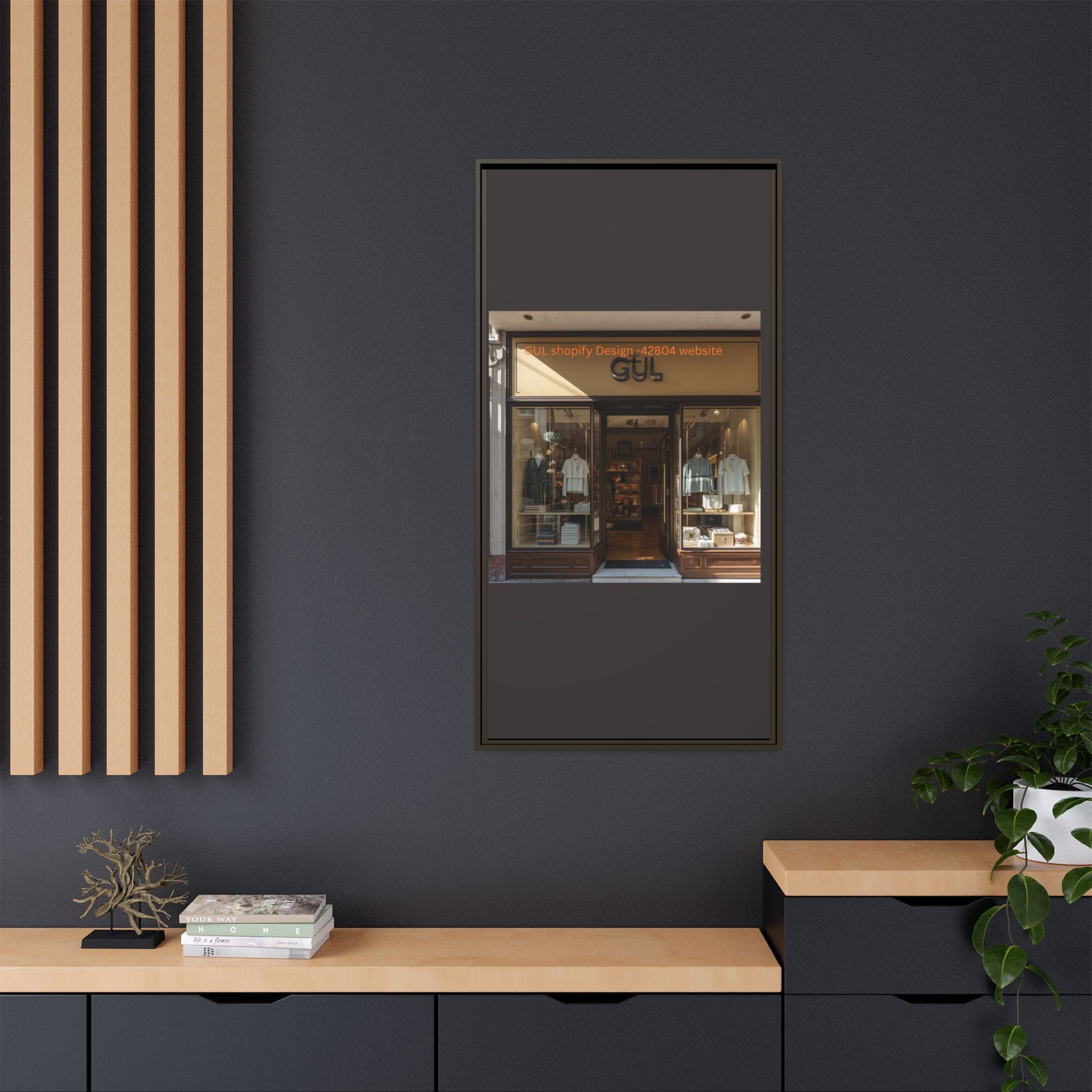 Framed Matte Canvas Print — Boutique Shopfront Photography