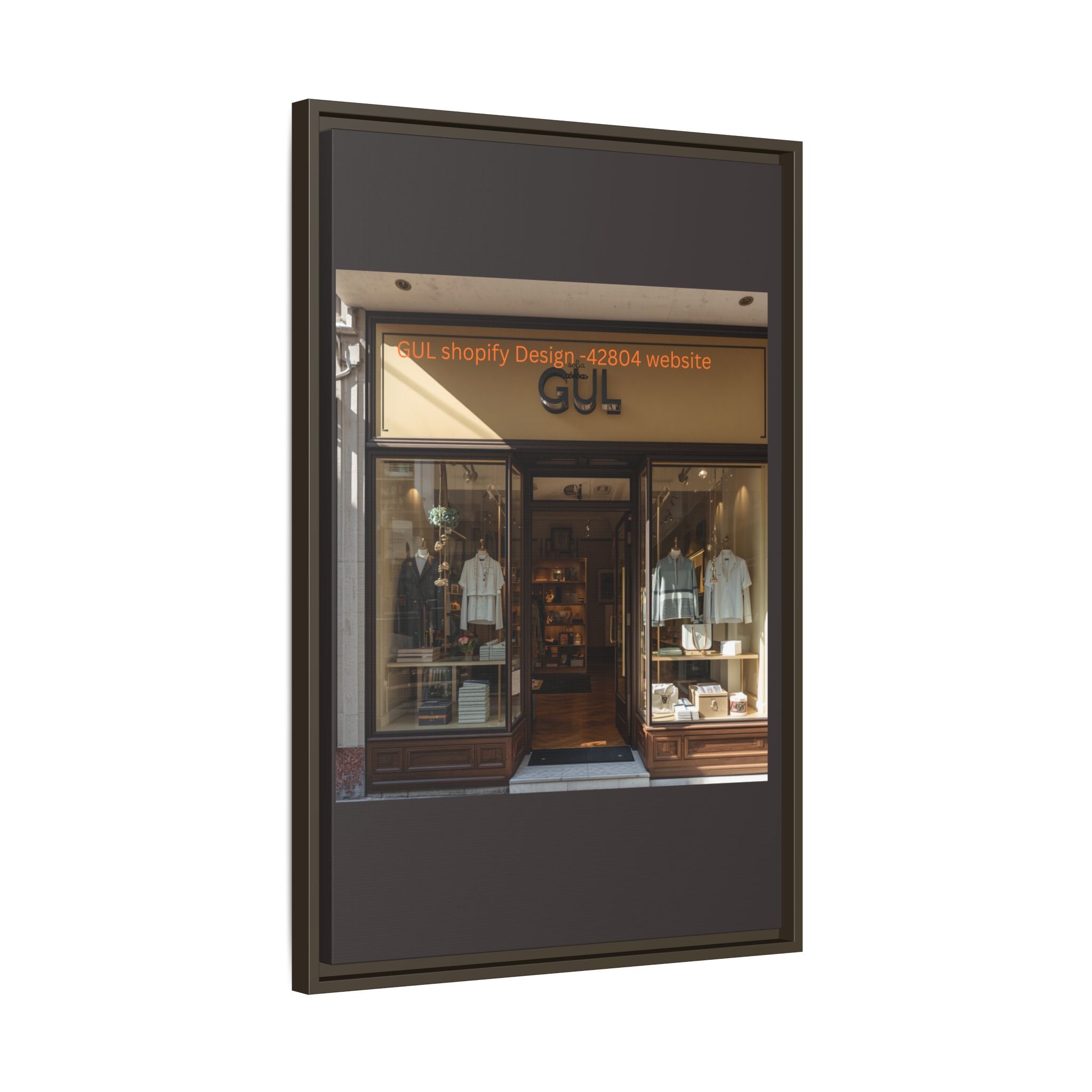 Framed Matte Canvas Print — Boutique Shopfront Photography