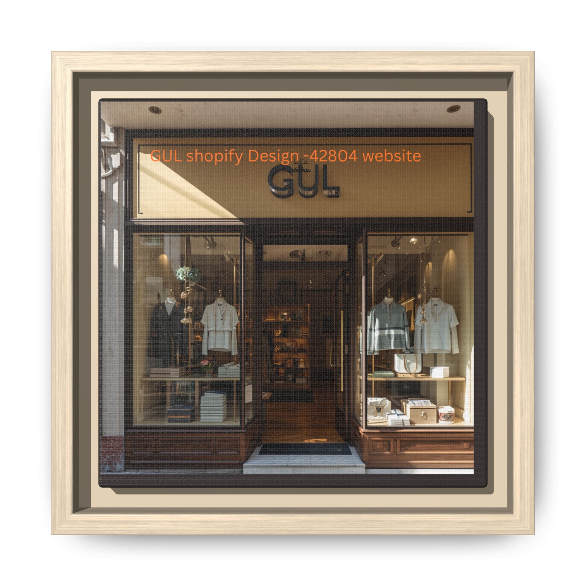 Framed Matte Canvas Print — Boutique Shopfront Photography