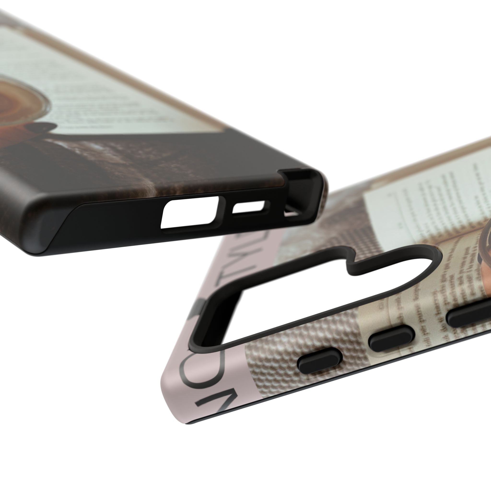 Cozy Reading Phone Case — Coffee & Book Protective Cover