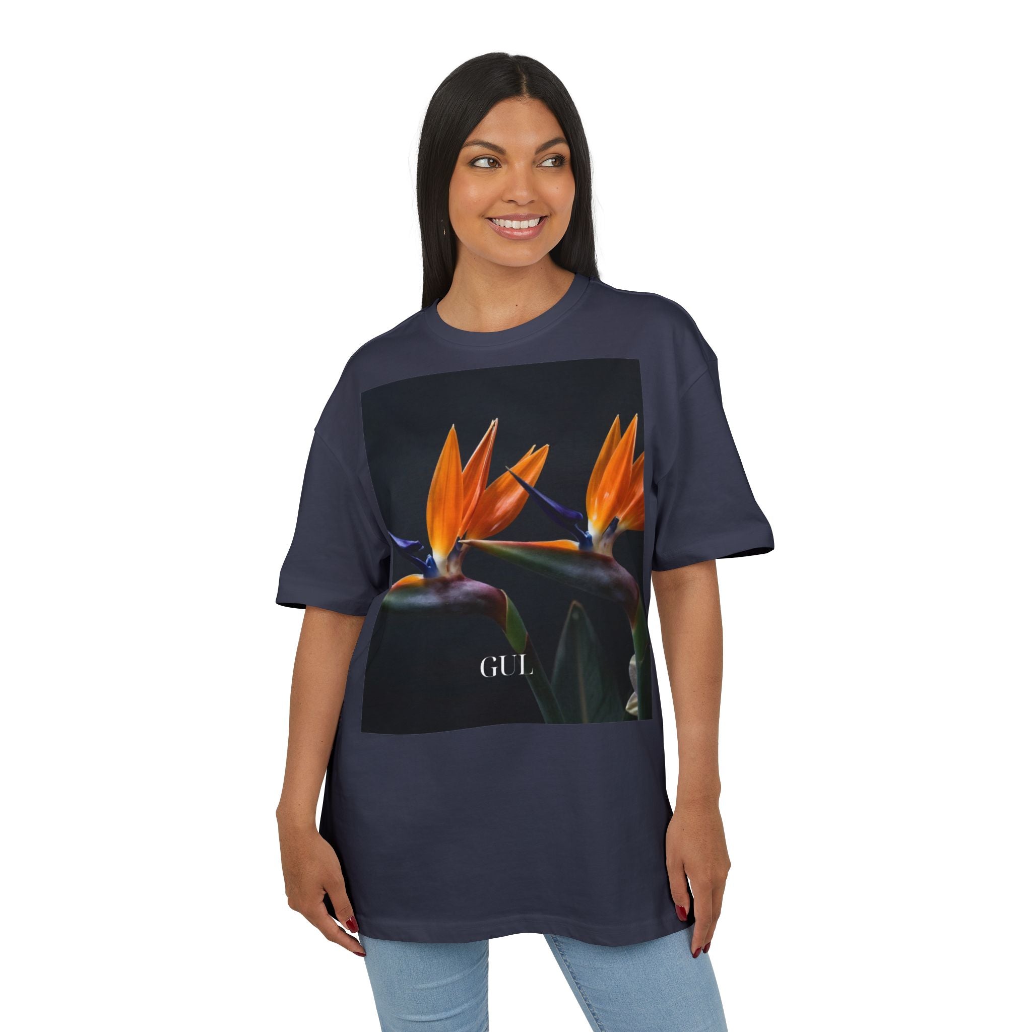 Floral & Nightscape Graphic Tee — Bird of Paradise Photo Print