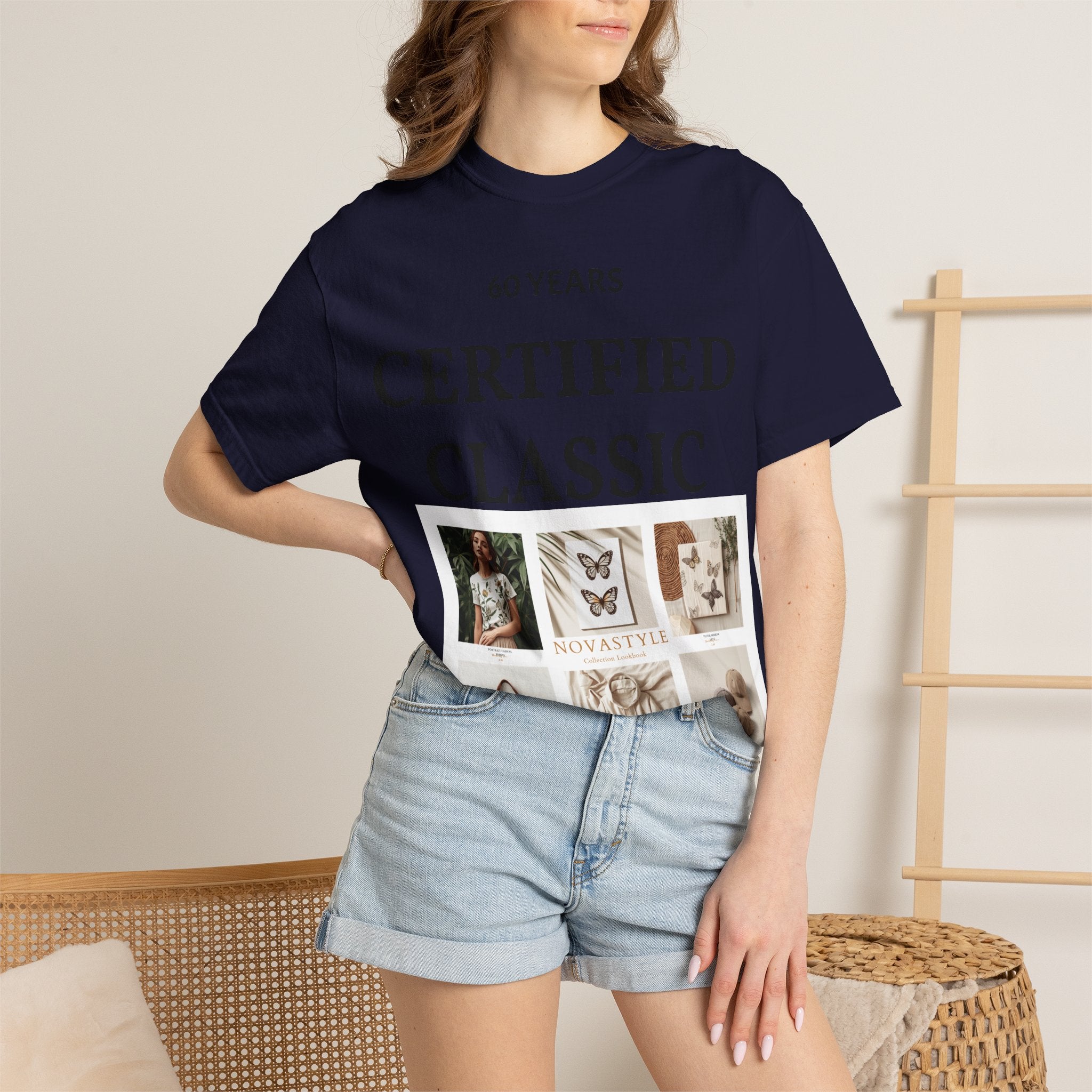 Certified Classic 60 Years T-Shirt – Vintage Collage Home & Lifestyle Tee