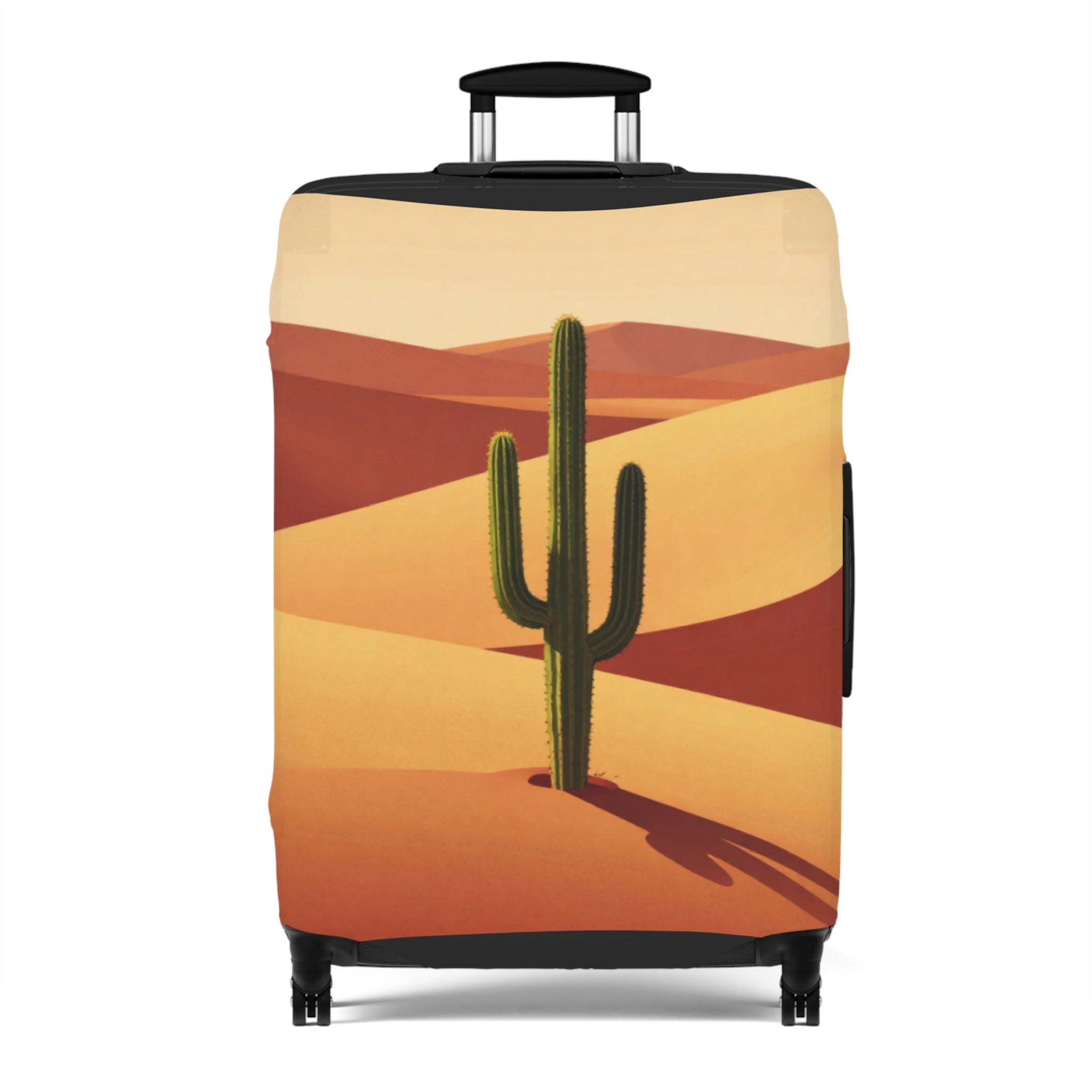 Desert & Hot Air Balloon Luggage Cover – Scenic Travel Suitcase Protector